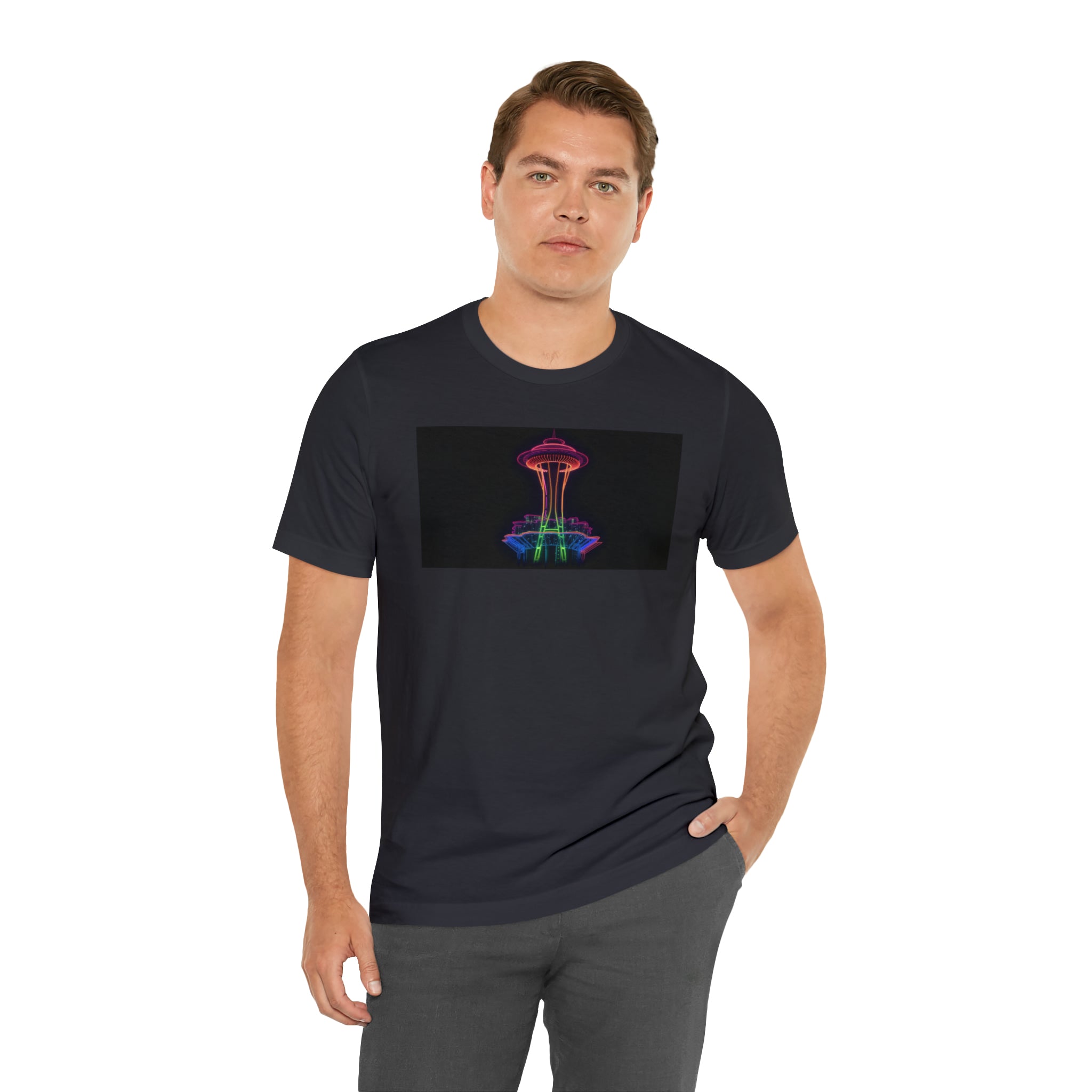 Unisex Jersey Short Sleeve Tee - Space Needle, Seattle, USA