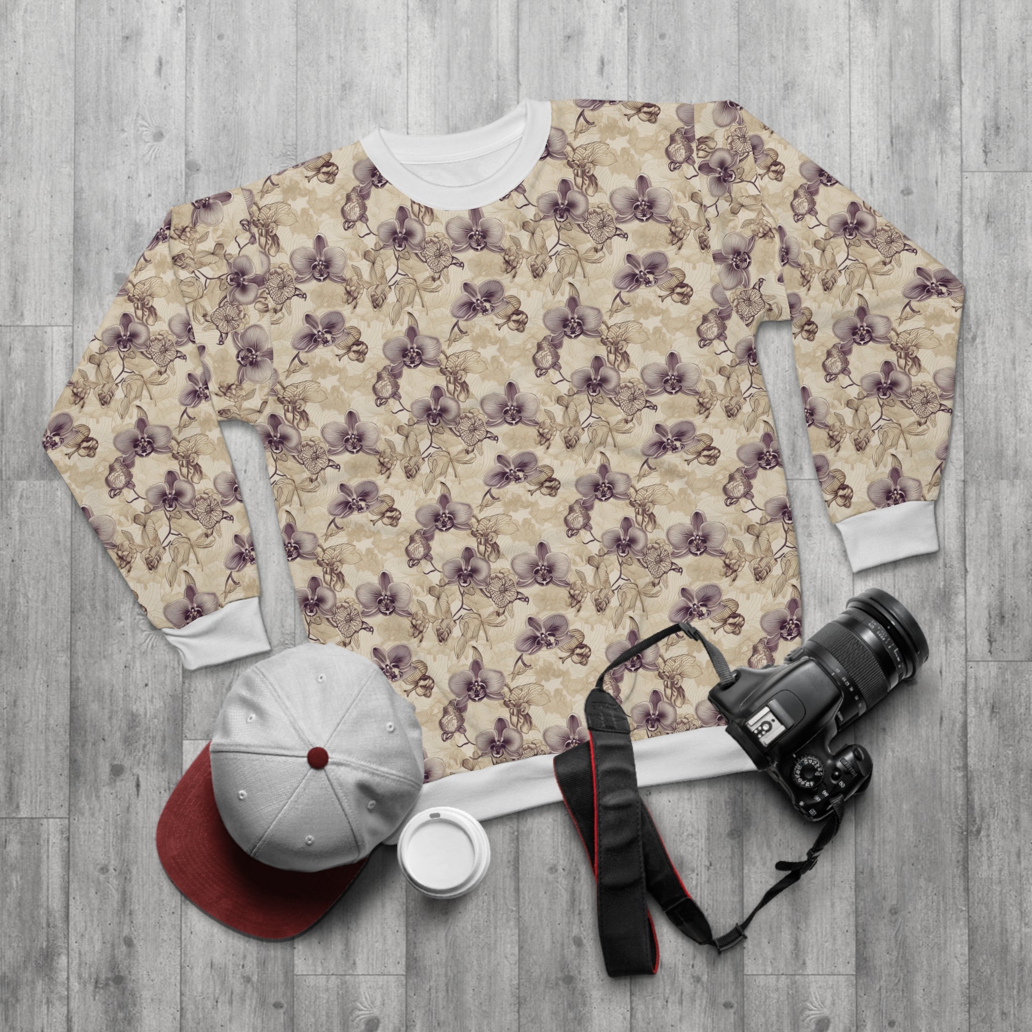 Unisex Sweatshirt (AOP) - Seamless Watercolor Designs 10