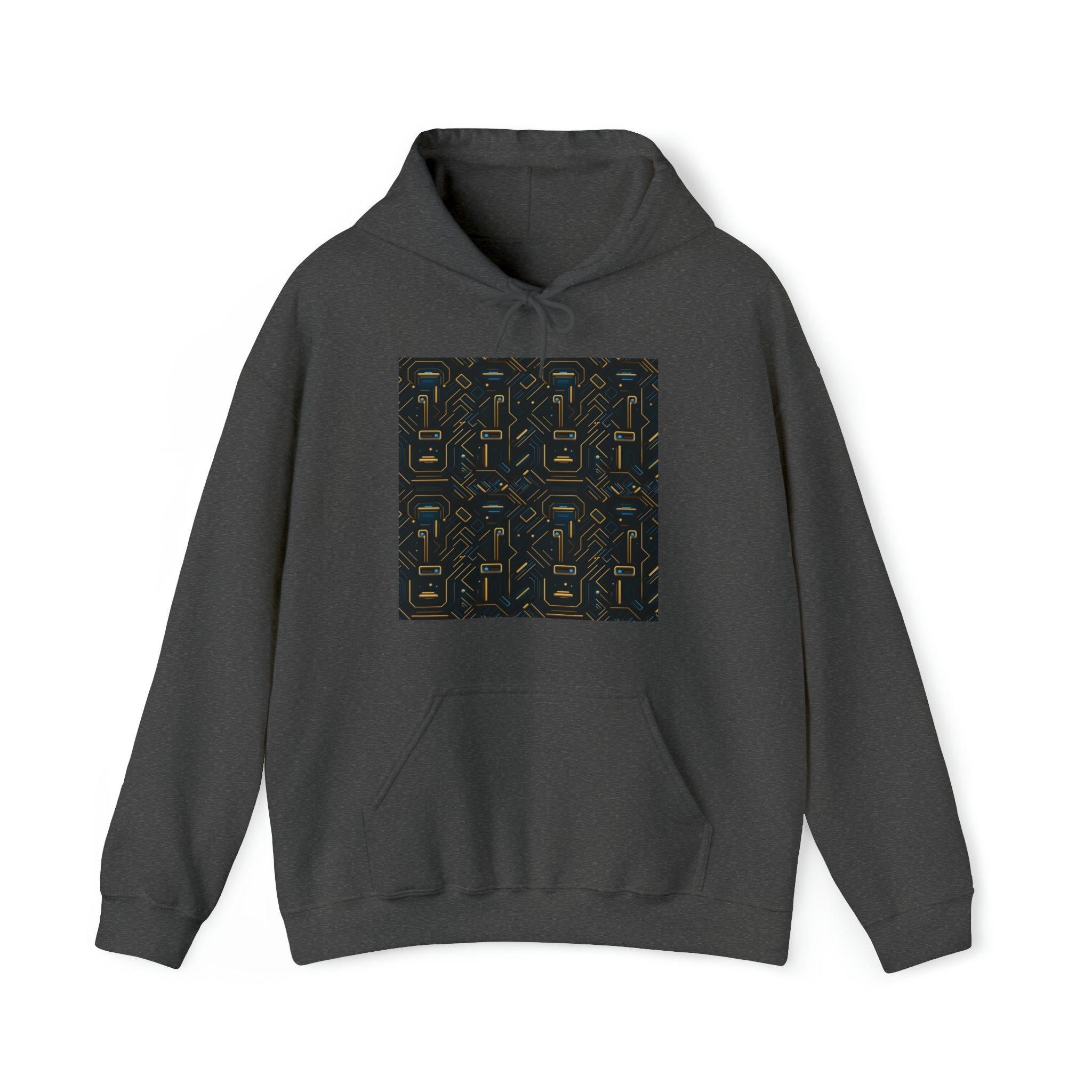 Unisex Heavy Blend™ Hooded Sweatshirt - Abstract Neon Designs 05