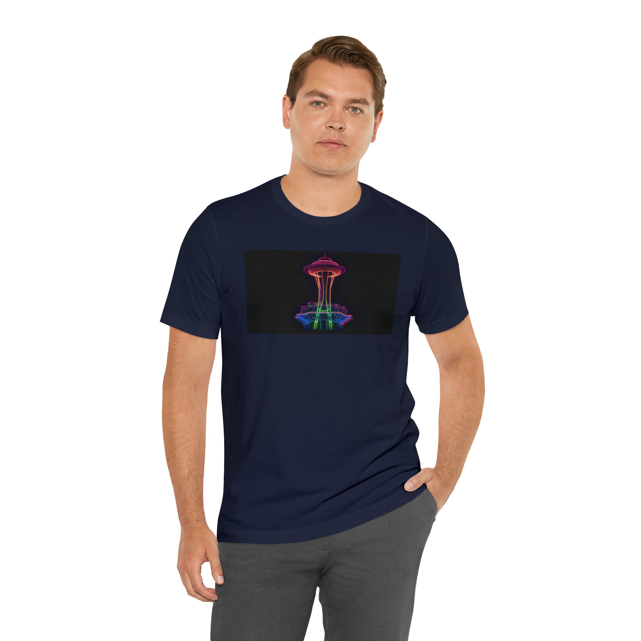 Unisex Jersey Short Sleeve Tee - Space Needle, Seattle, USA