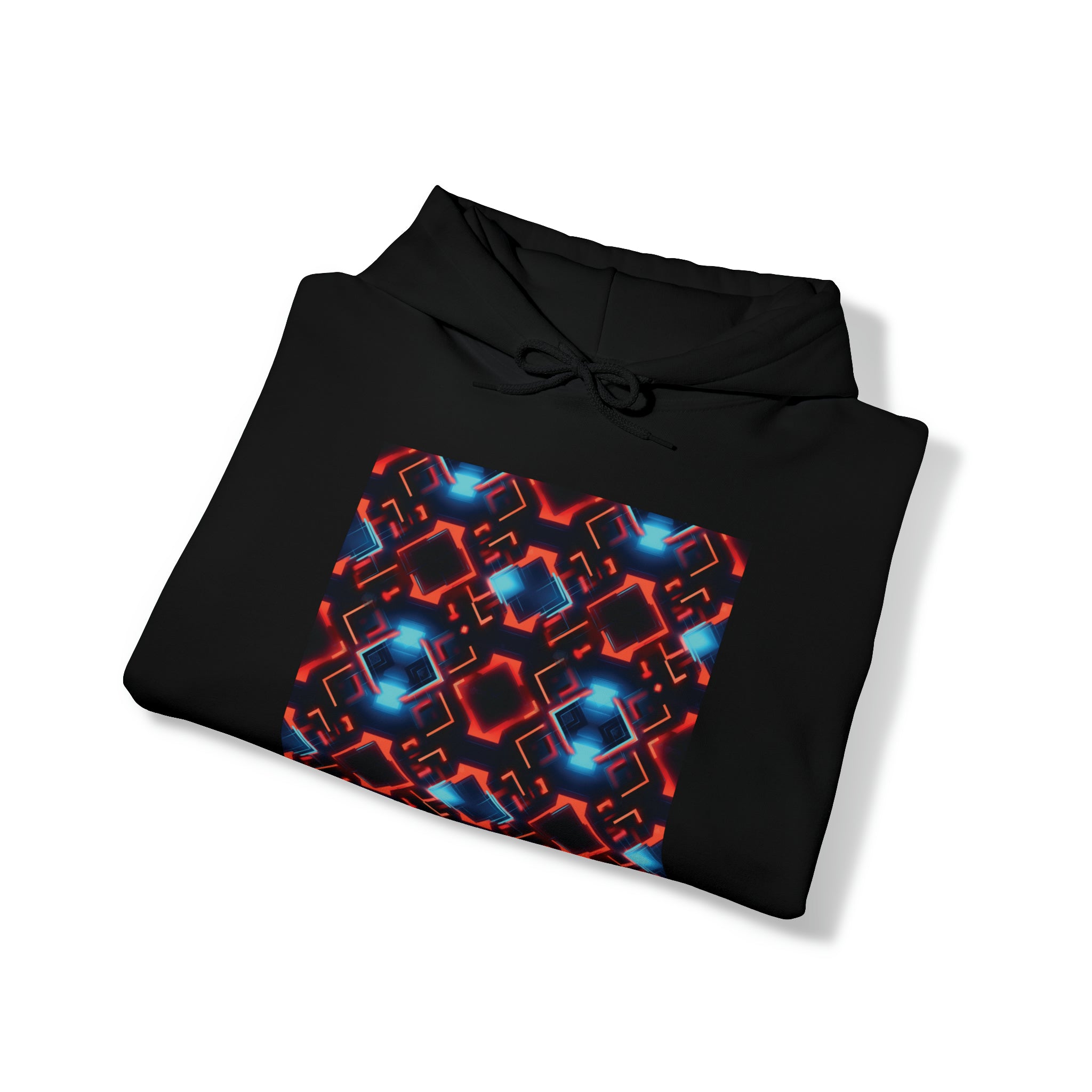 Unisex Heavy Blend™ Hooded Sweatshirt - Abstract Neon Designs 07