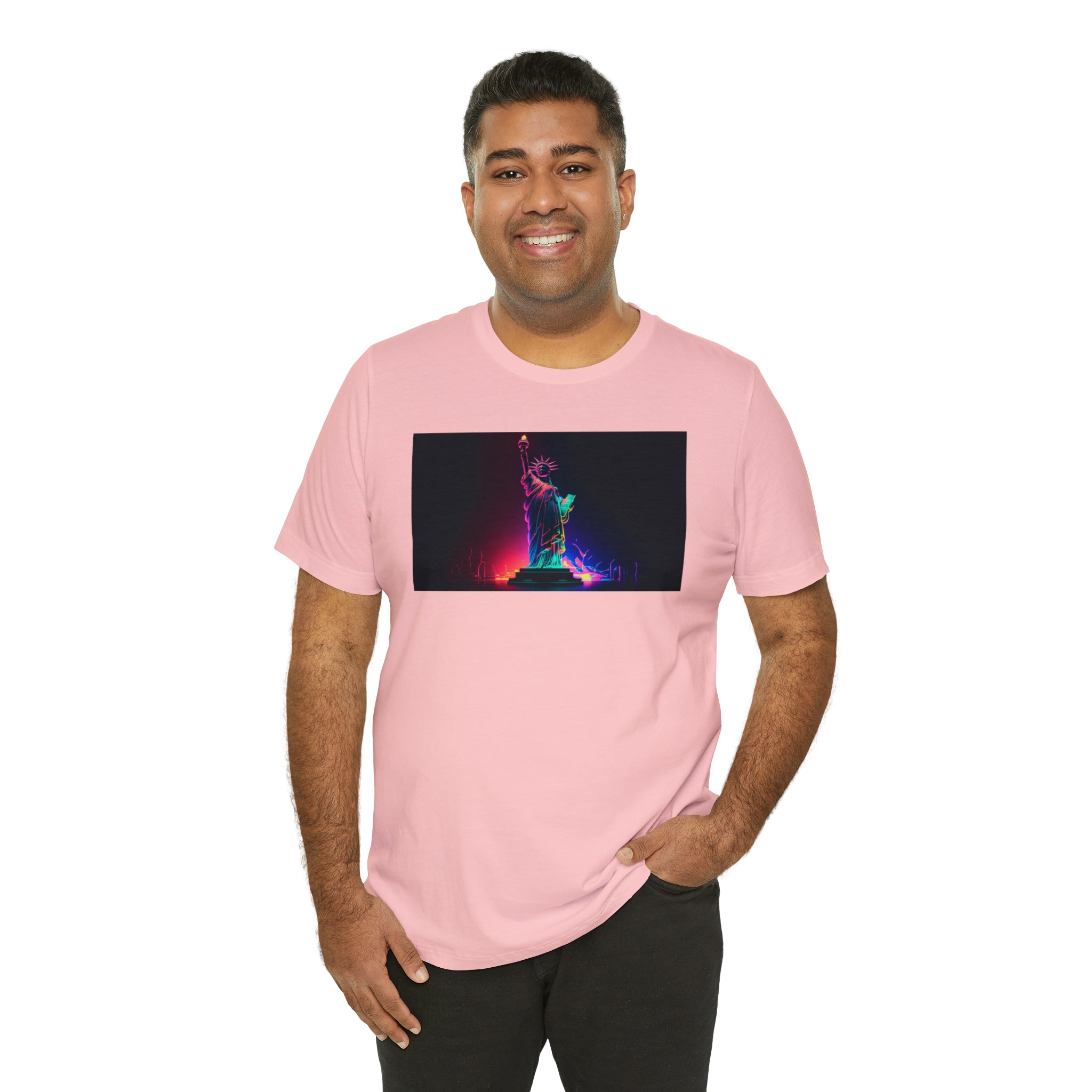 Unisex Jersey Short Sleeve Tee - Statue of Liberty, New York, USA