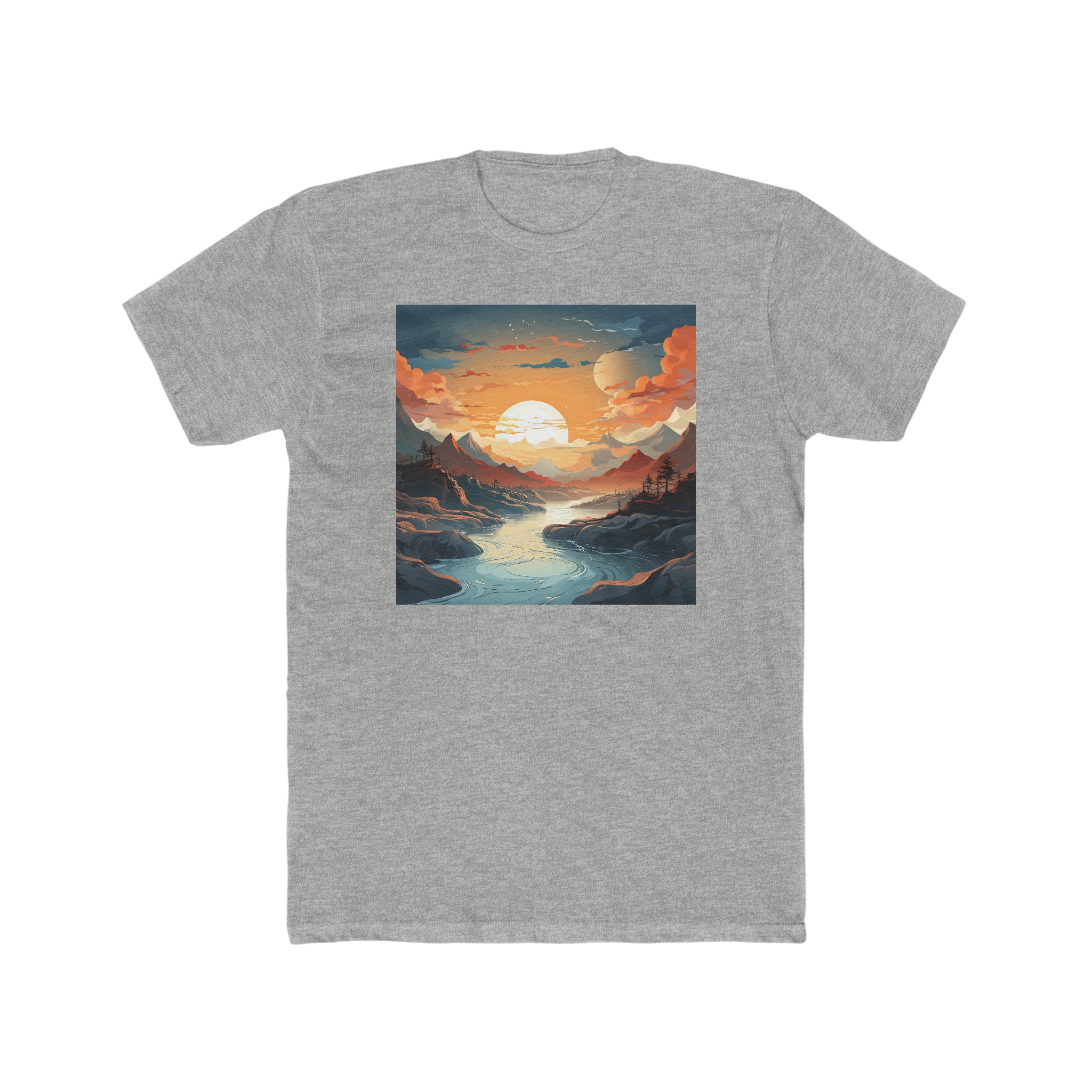 Men's Cotton Crew Tee - Vector Art Design 38