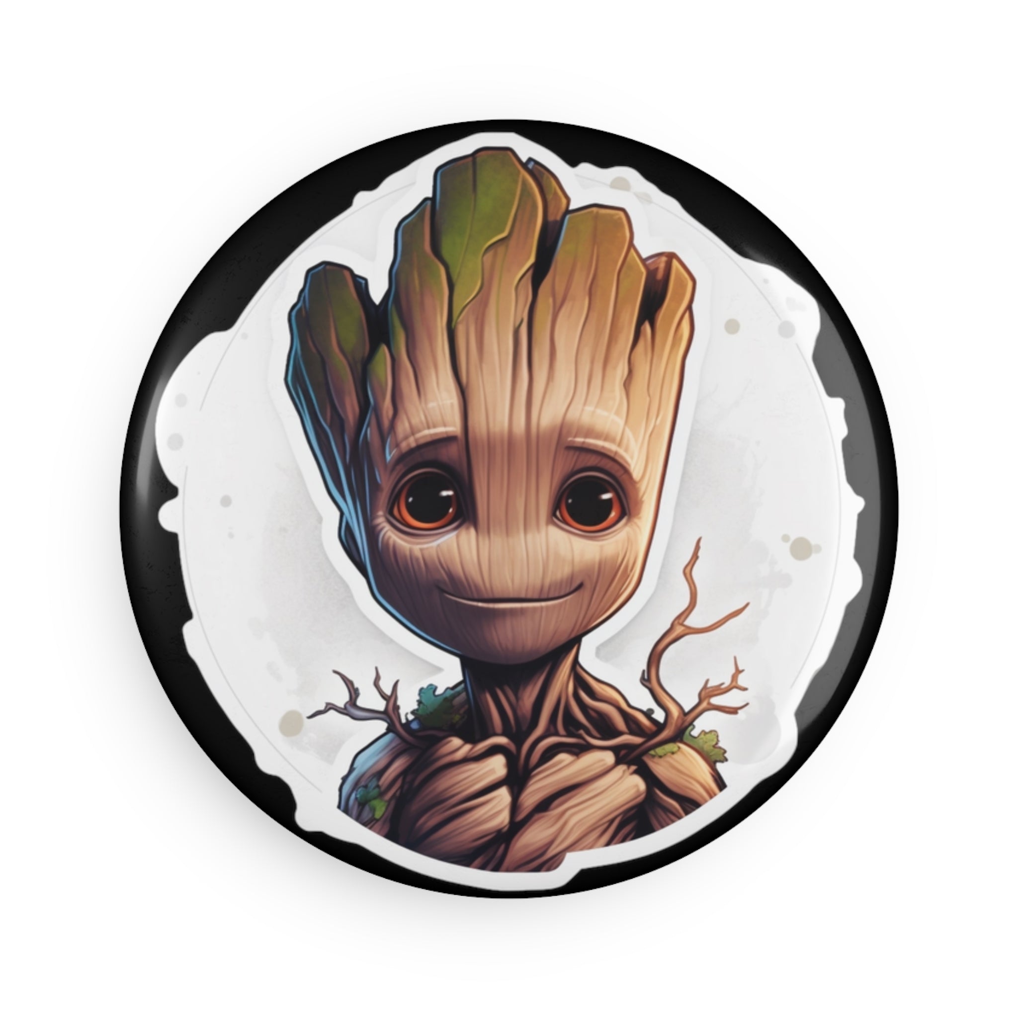 Button Magnet, Round (1 & 10 pcs) - Baby Groot 03
