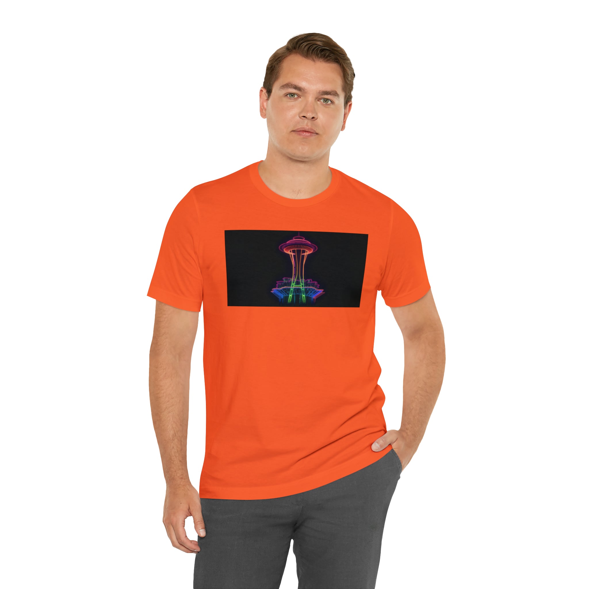 Unisex Jersey Short Sleeve Tee - Space Needle, Seattle, USA