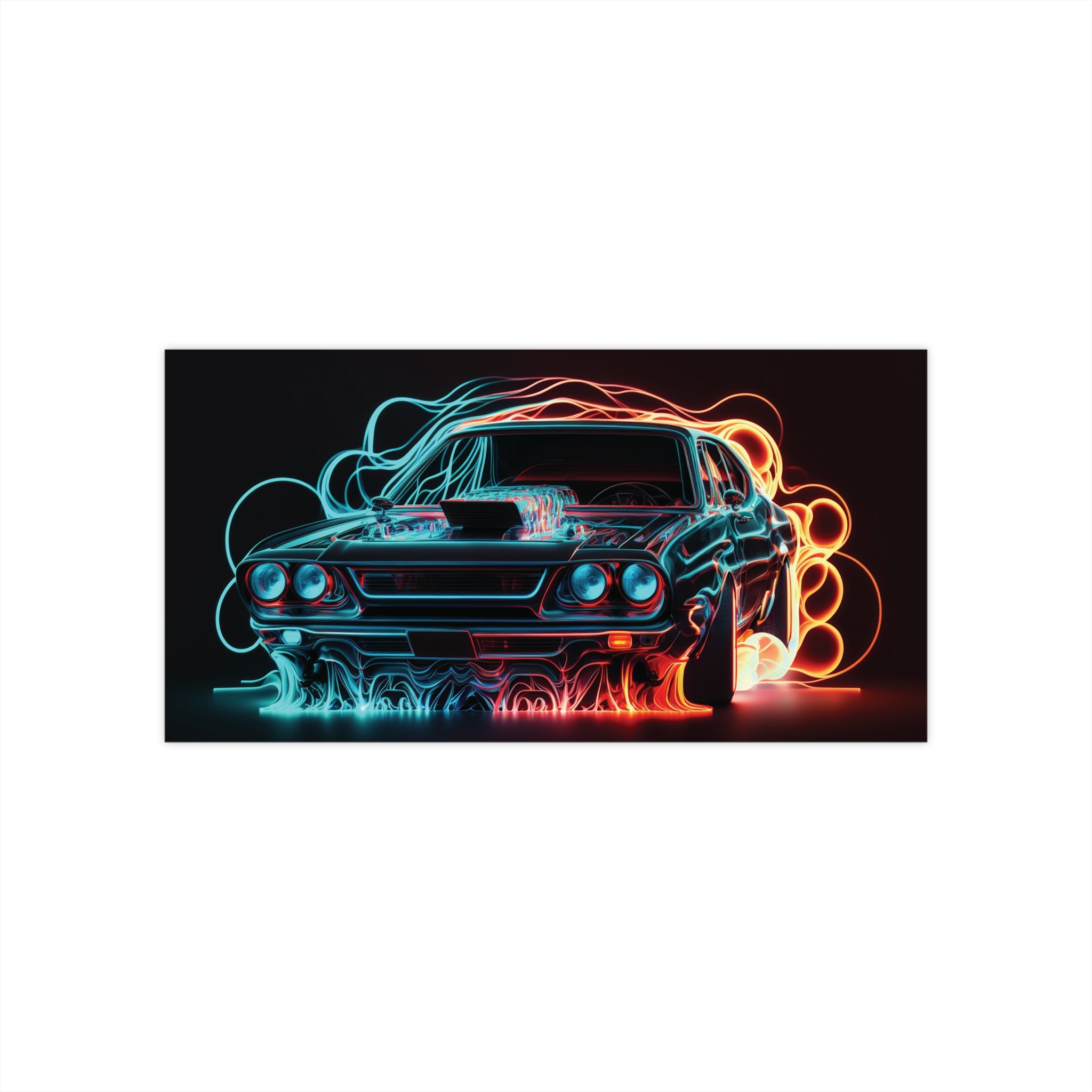 Bumper Stickers - Neon Car Design 05