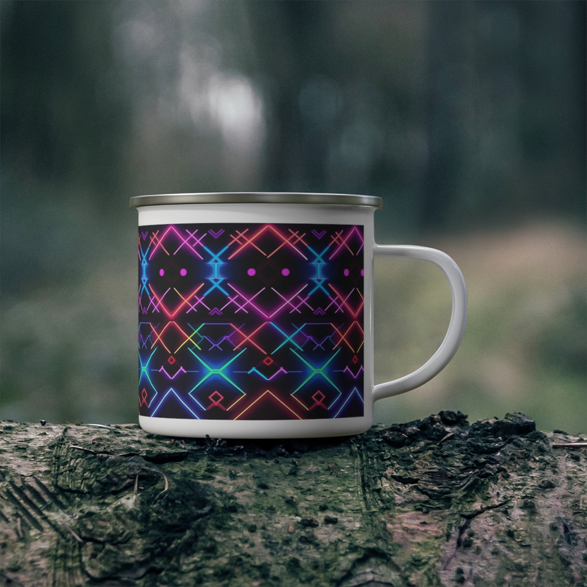 Enamel Camping Mug - Seamless Designs 18