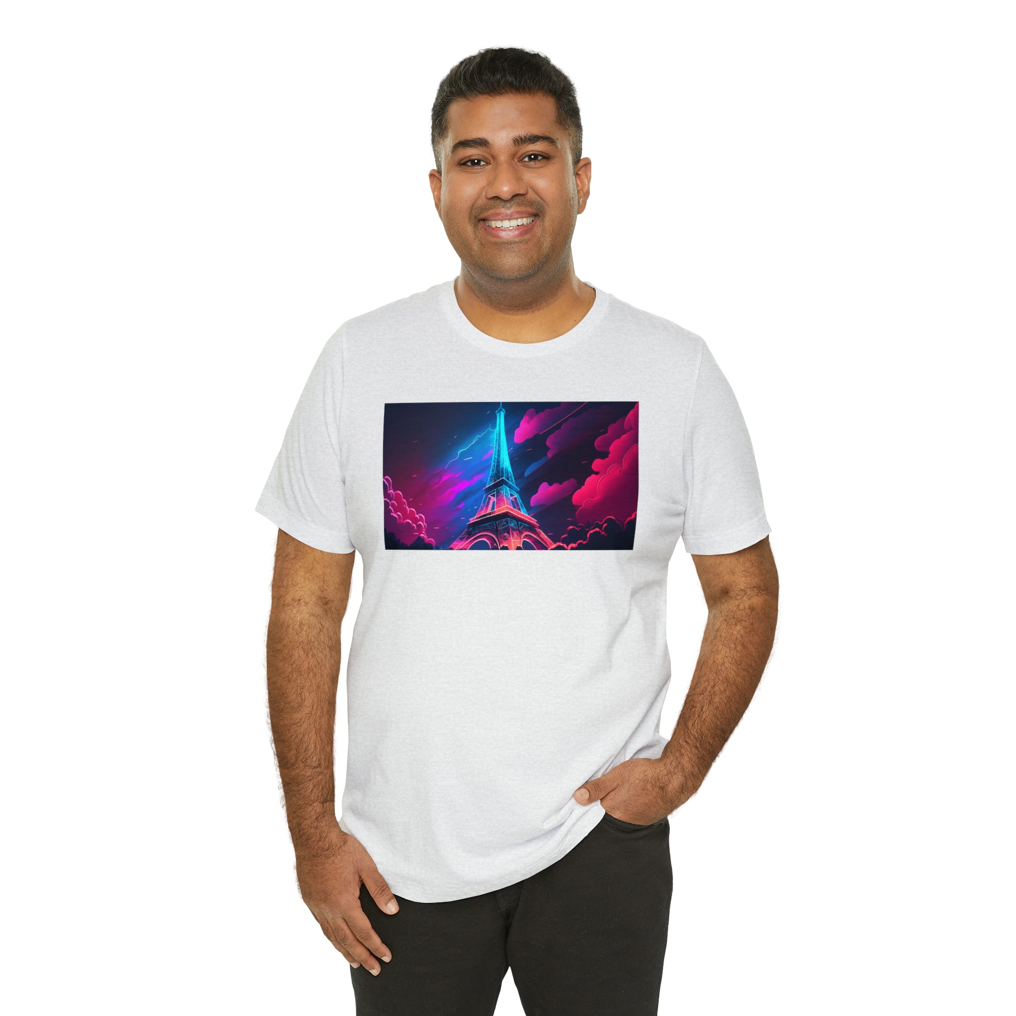 Unisex Jersey Short Sleeve Tee - Eiffel Tower, France