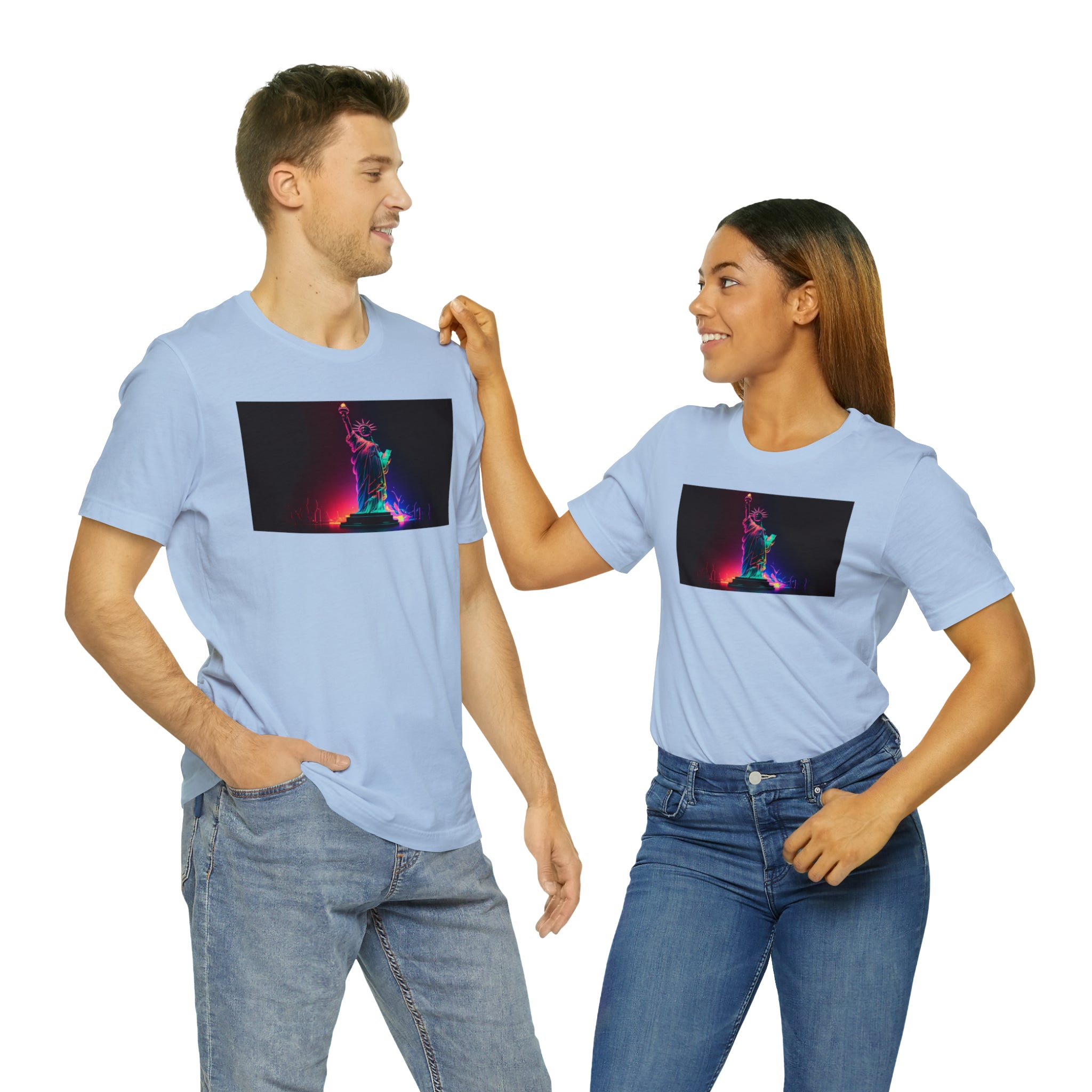 Unisex Jersey Short Sleeve Tee - Statue of Liberty, New York, USA