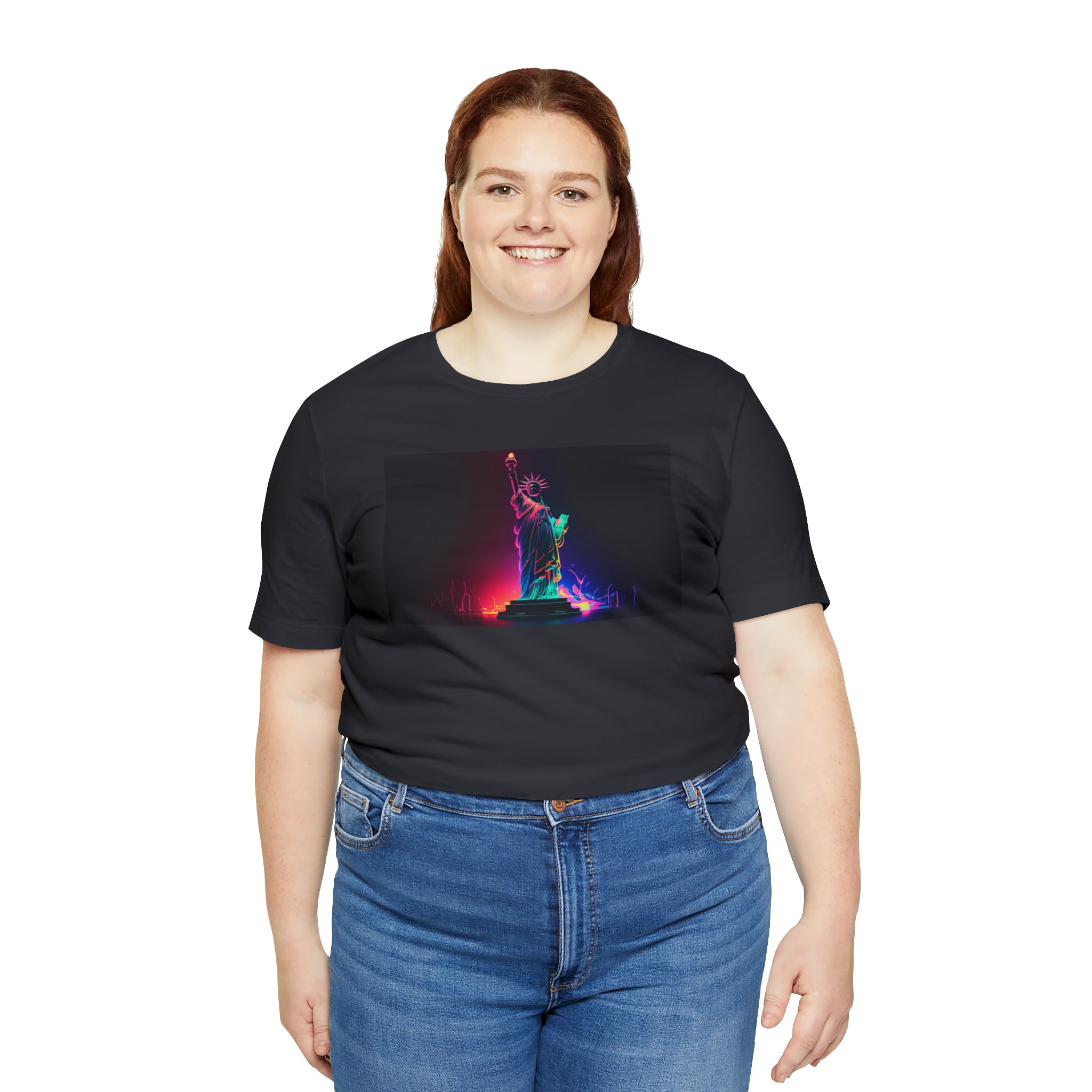 Unisex Jersey Short Sleeve Tee - Statue of Liberty, New York, USA