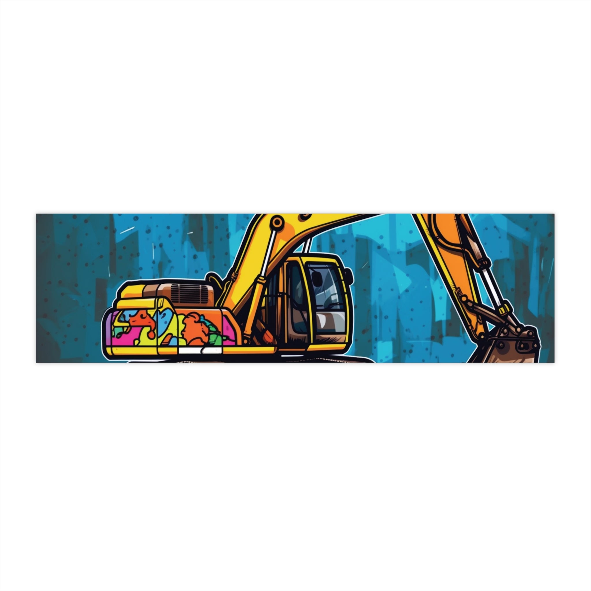 Bumper Stickers - Pop Art Designs, Excavator