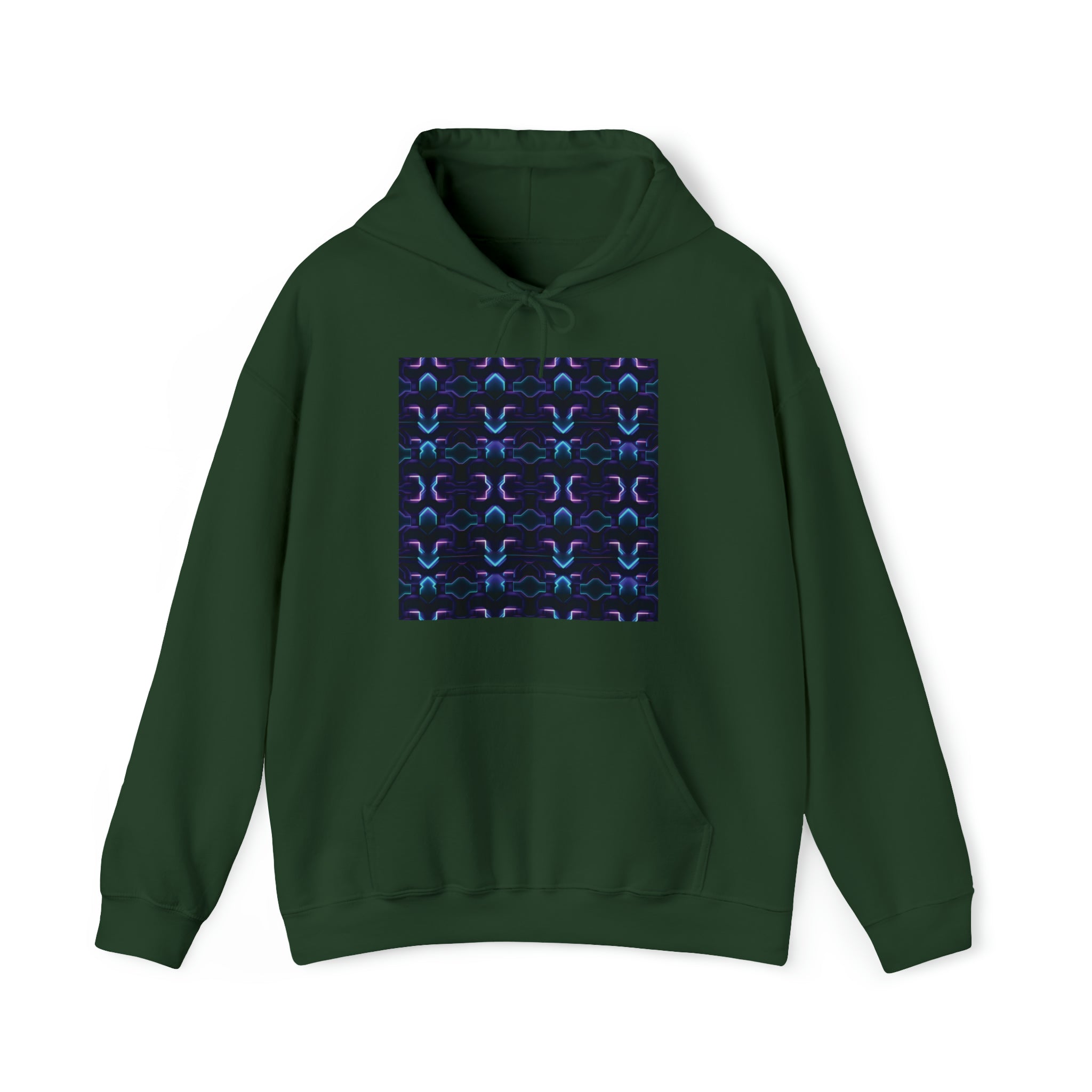 Unisex Heavy Blend™ Hooded Sweatshirt - Abstract Neon Designs 06