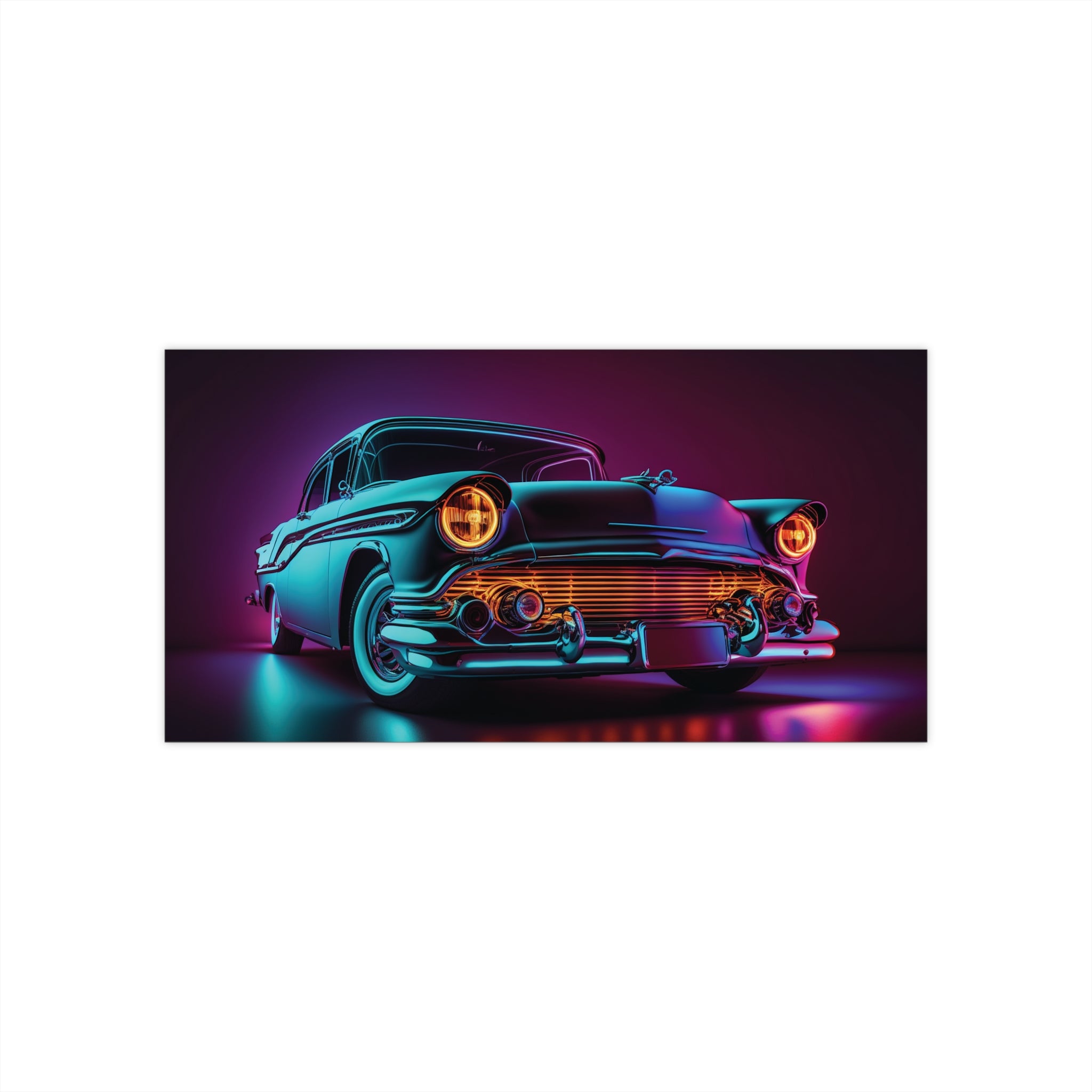 Bumper Stickers - Neon Car Design 07