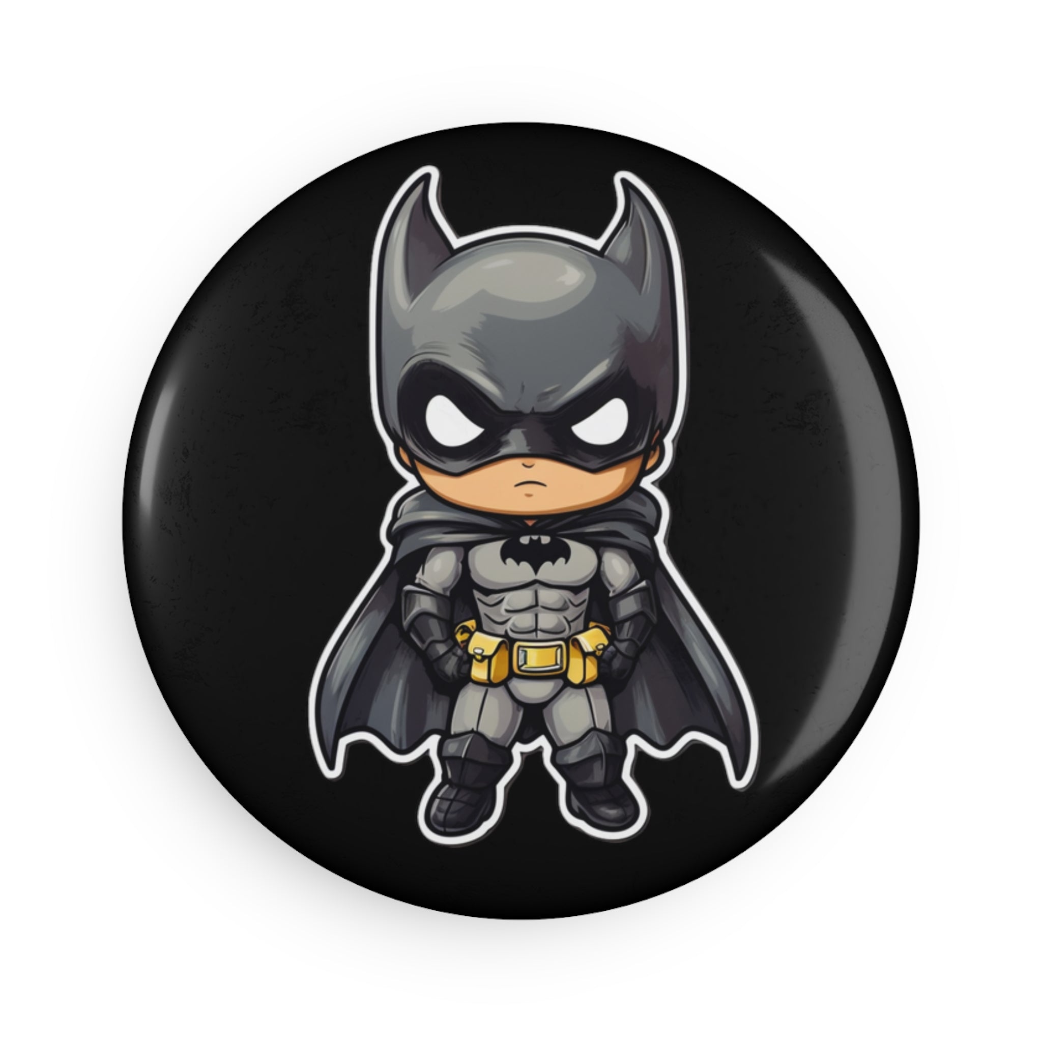 Button Magnet, Round (1 & 10 pcs) - Bat Boy 01