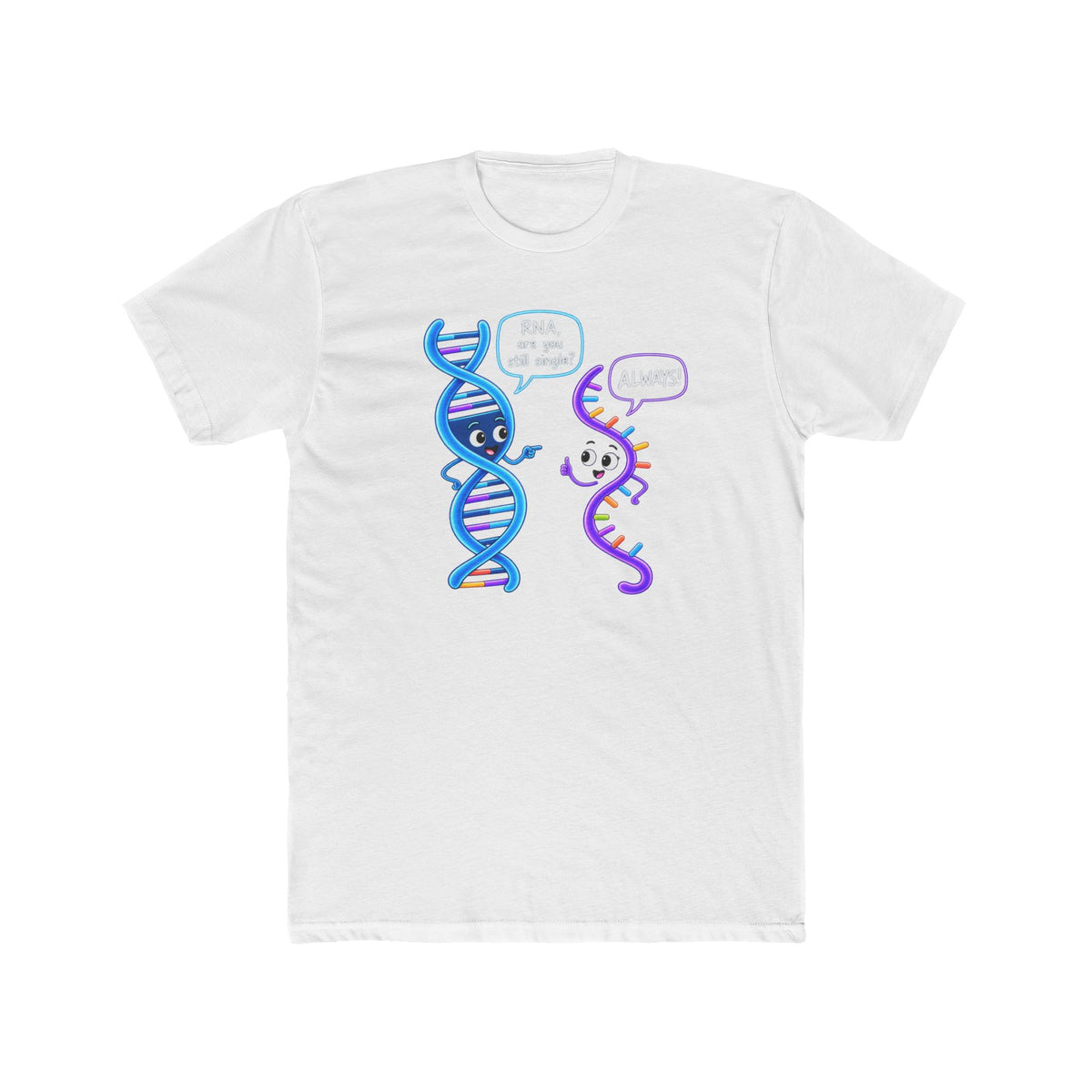 Men's Cotton Crew Tee - Science collection - DNA & RNA chat