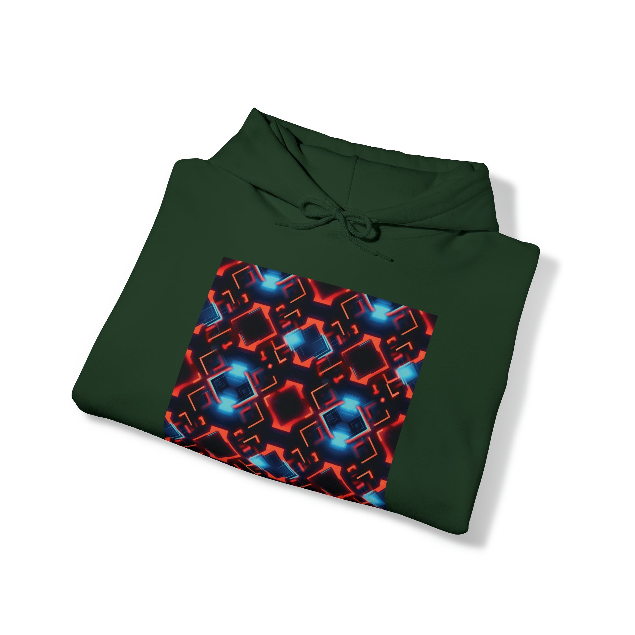 Unisex Heavy Blend™ Hooded Sweatshirt - Abstract Neon Designs 07