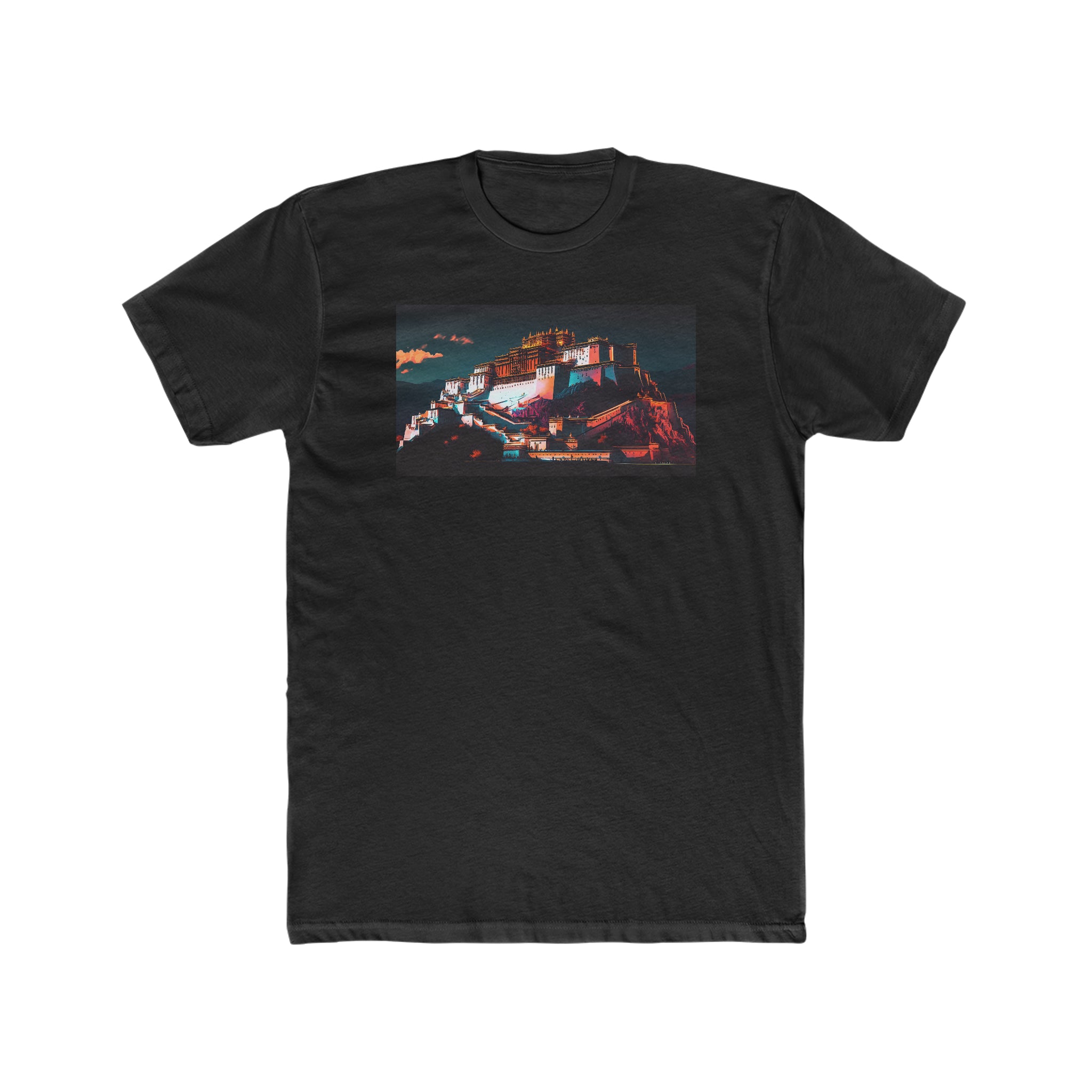 Men's Cotton Crew Tee - Fantasy Art - Potala Palace