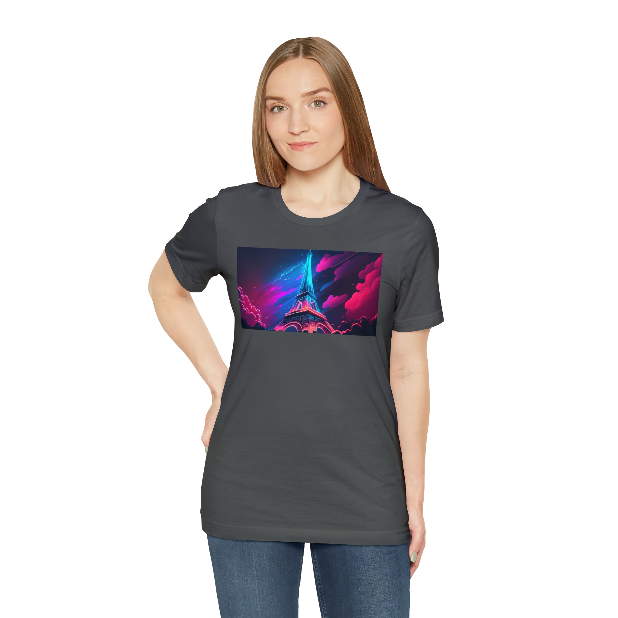 Unisex Jersey Short Sleeve Tee - Eiffel Tower, France