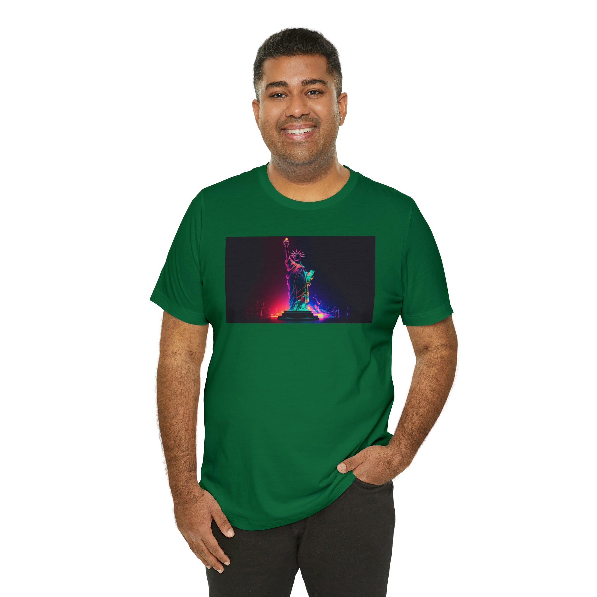 Unisex Jersey Short Sleeve Tee - Statue of Liberty, New York, USA