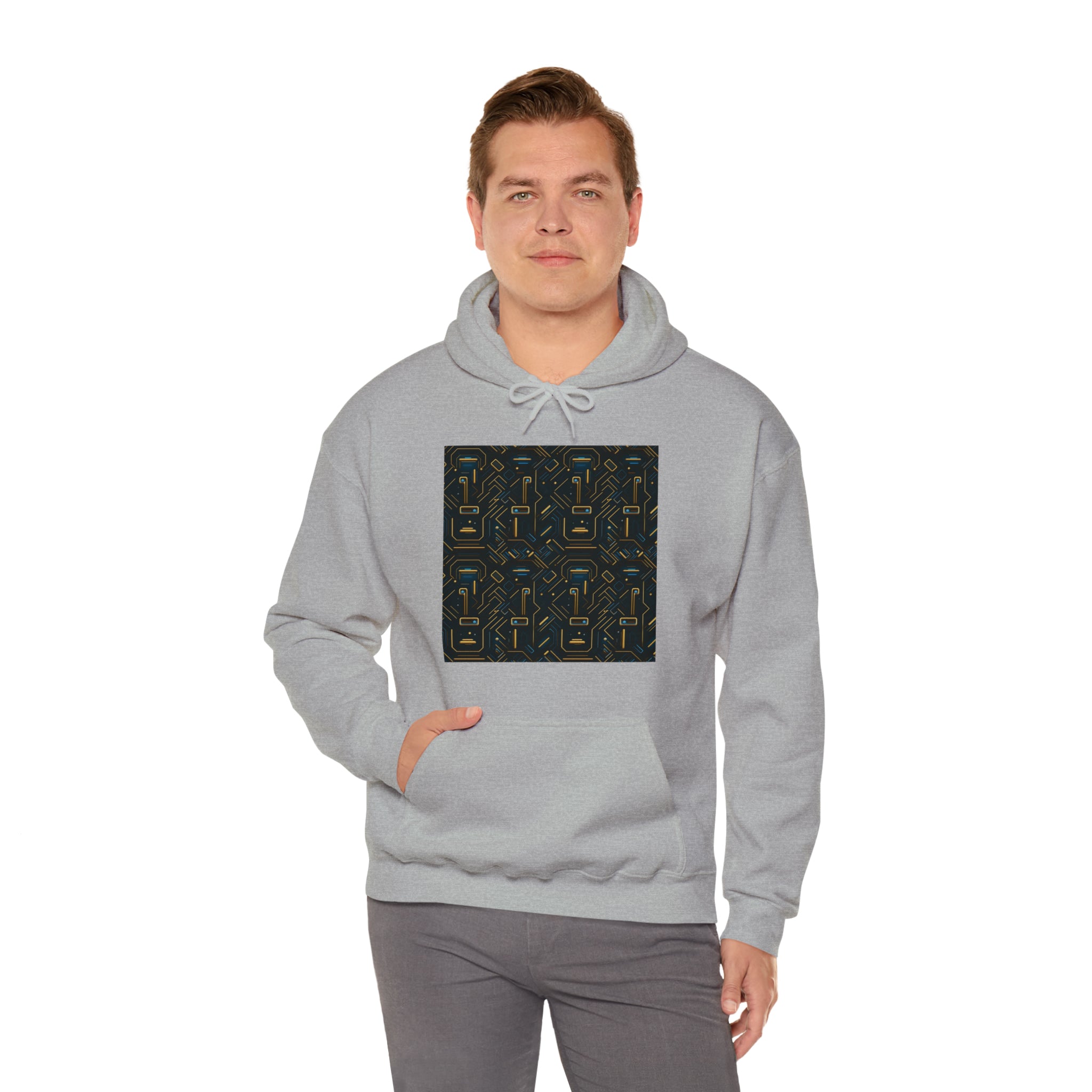 Unisex Heavy Blend™ Hooded Sweatshirt - Abstract Neon Designs 05