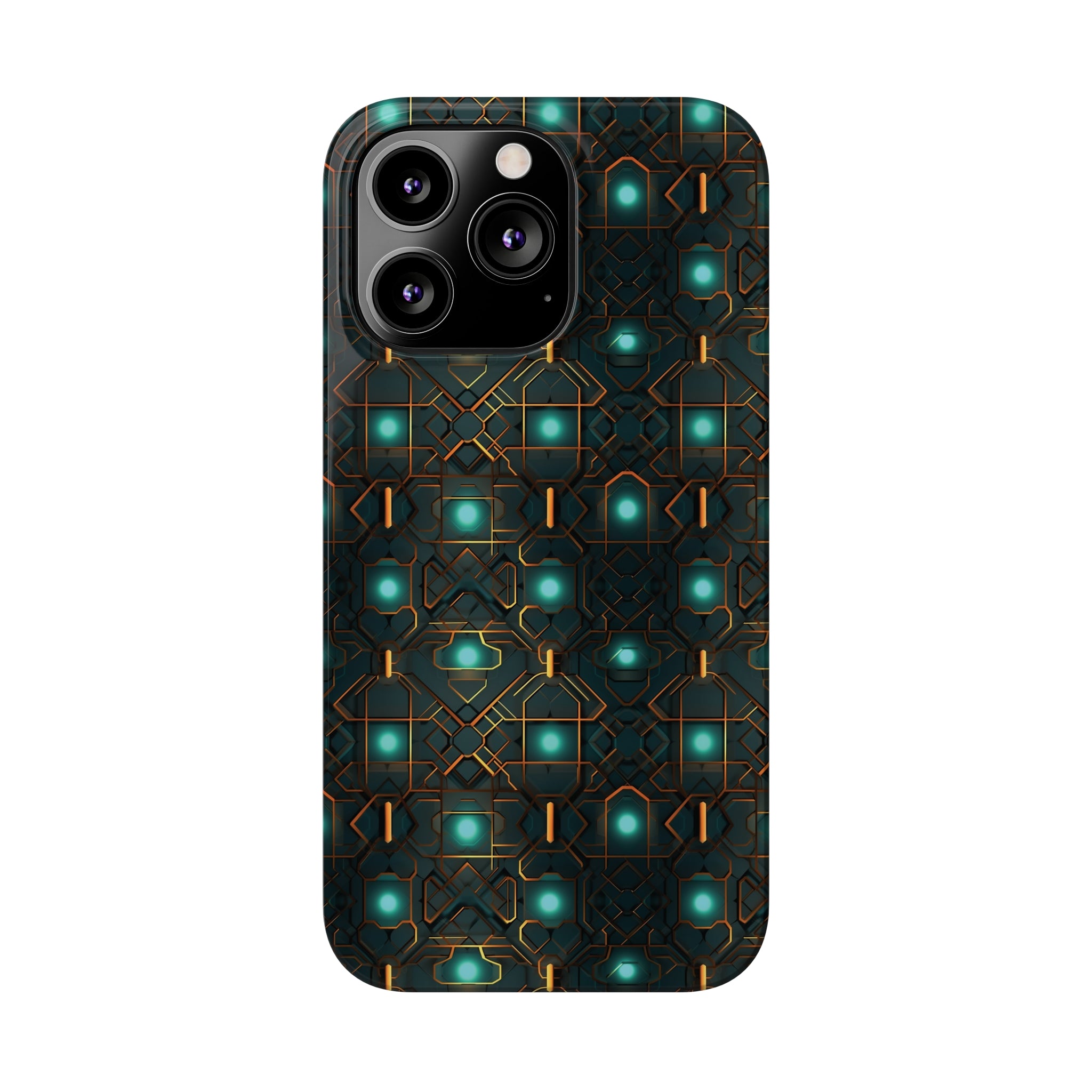 Slim Phone Cases (AOP) - Seamless Futuristic Designs 01