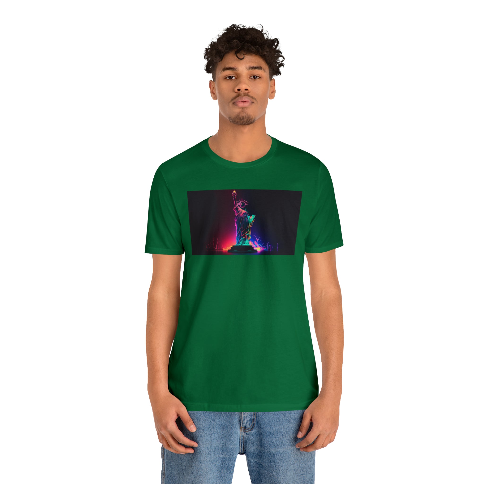 Unisex Jersey Short Sleeve Tee - Statue of Liberty, New York, USA