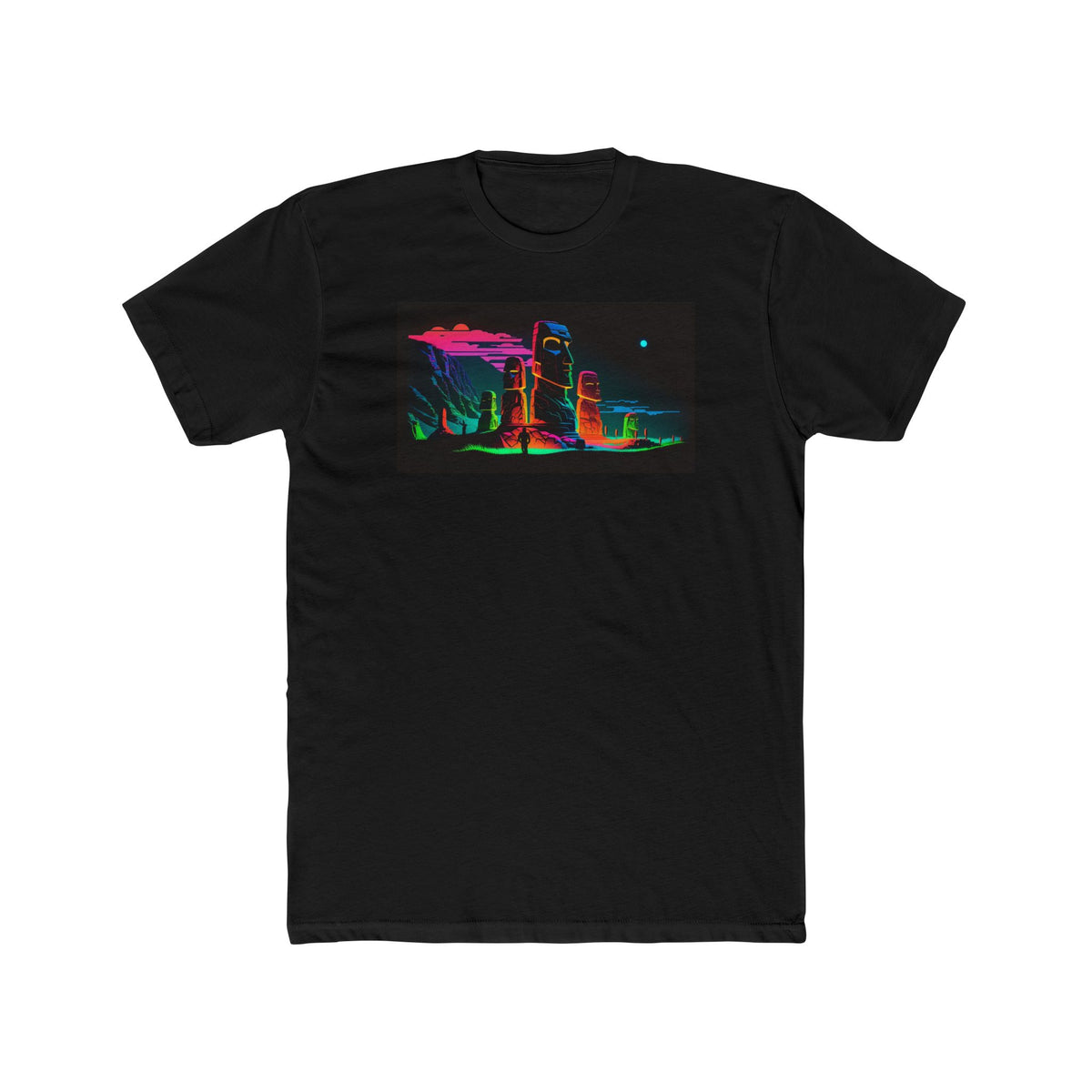 Men's Cotton Crew Tee - Elsewhere collection - Easter Islands