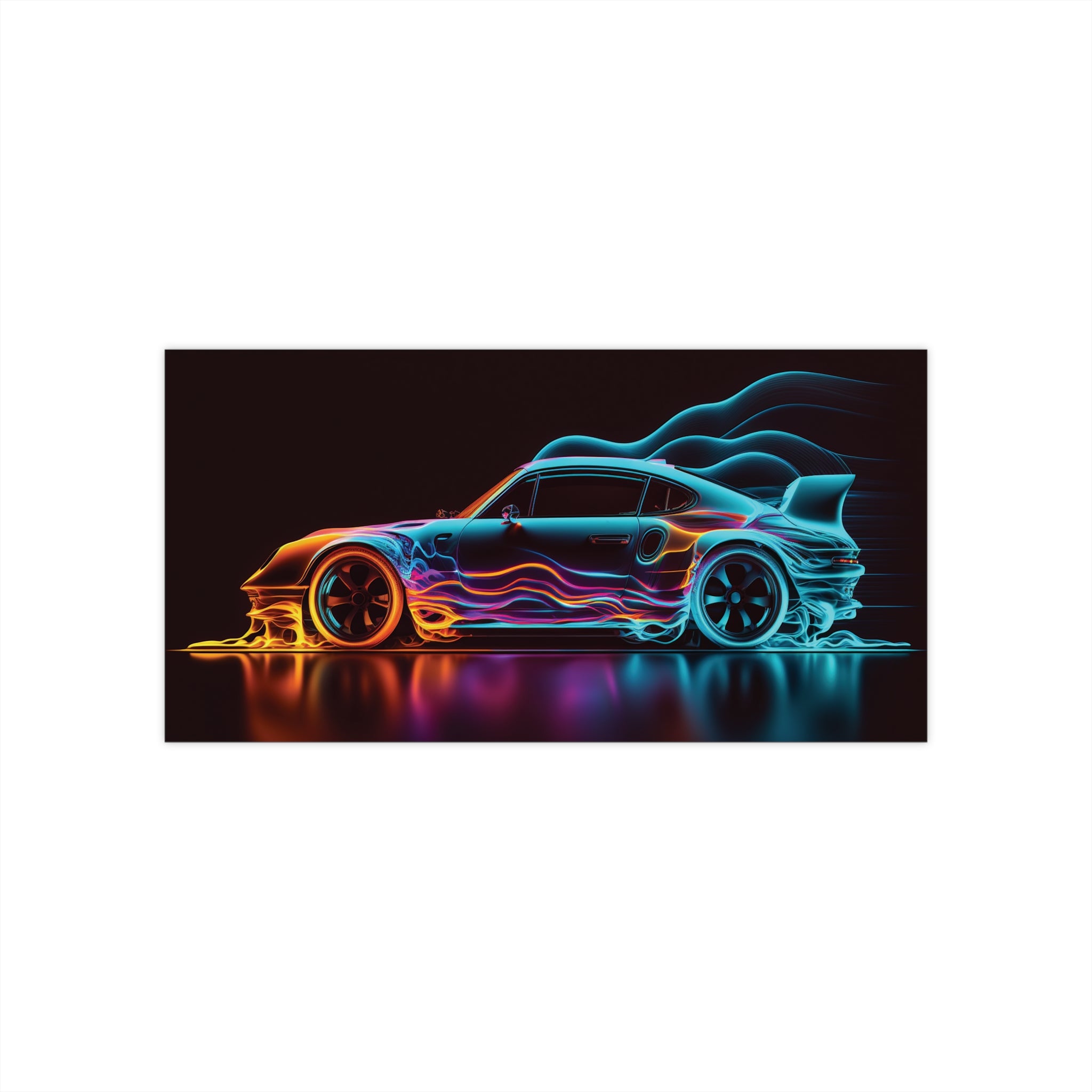 Bumper Stickers - Neon Car Design 02