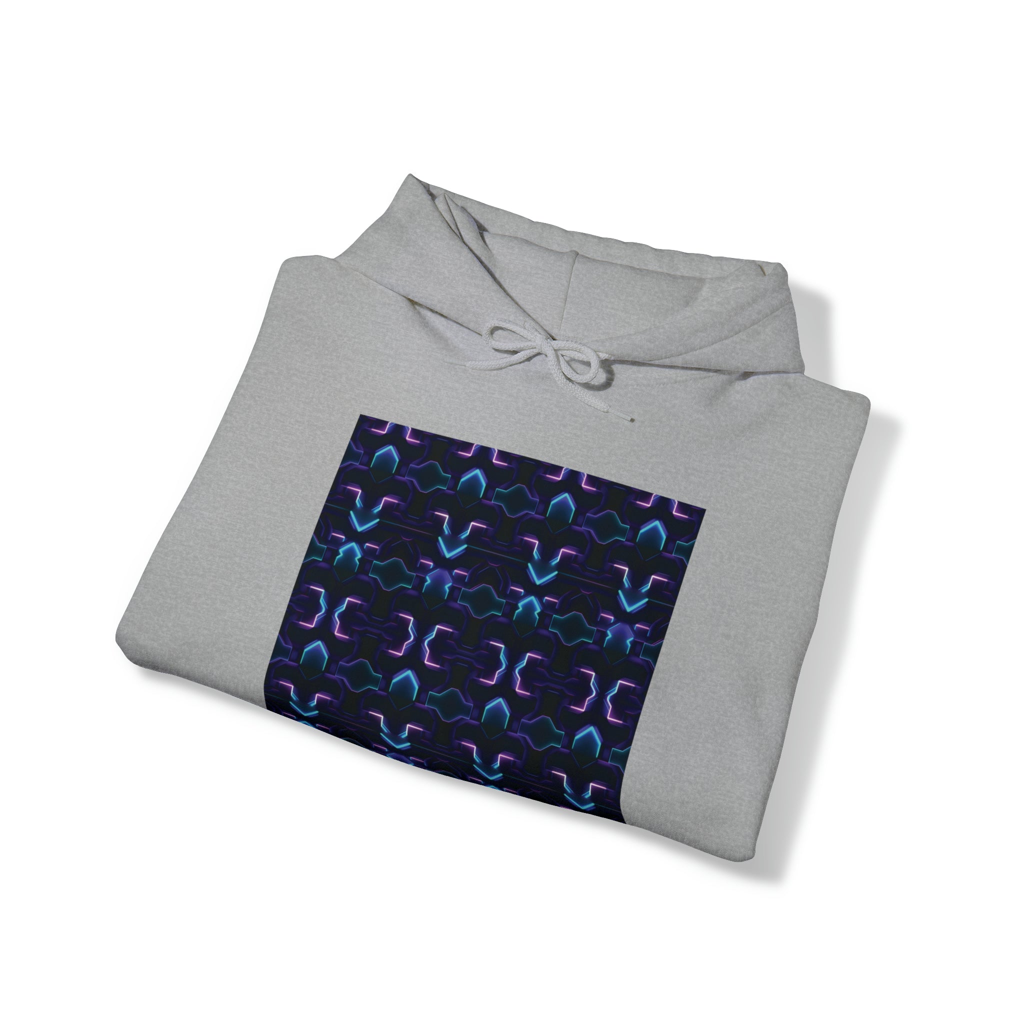 Unisex Heavy Blend™ Hooded Sweatshirt - Abstract Neon Designs 06
