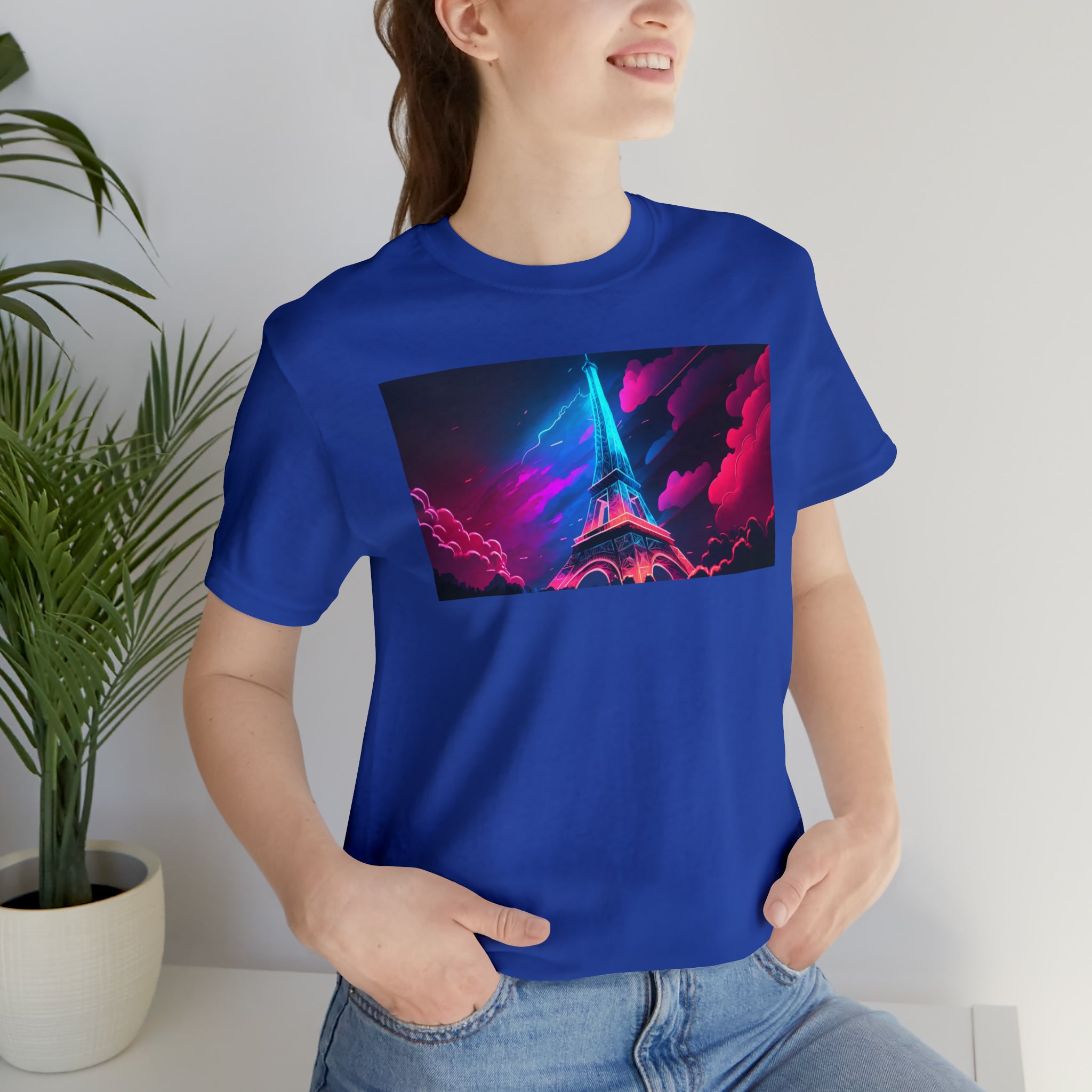 Unisex Jersey Short Sleeve Tee - Eiffel Tower, France