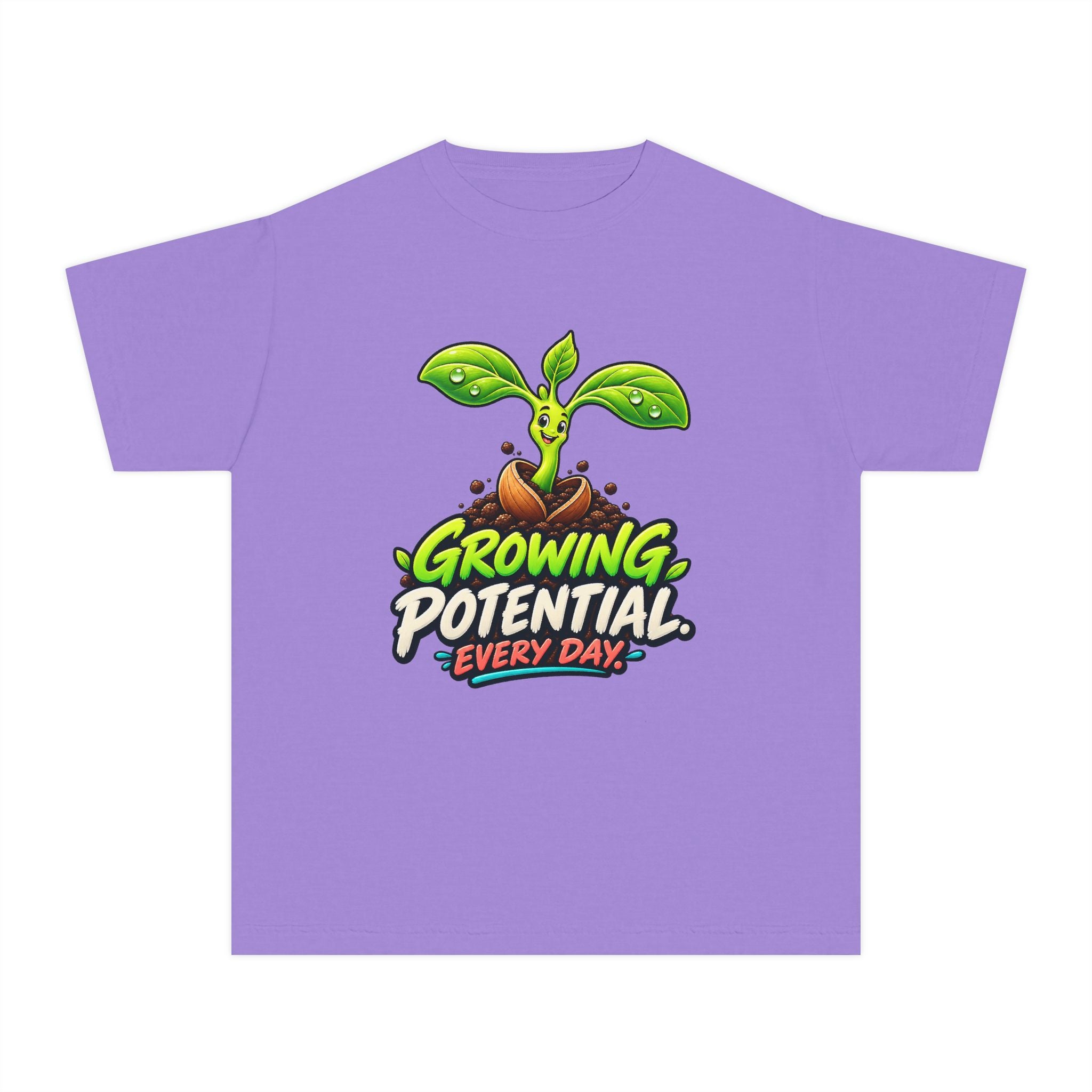 Youth Midweight Cotton Tee - Growing Seedling