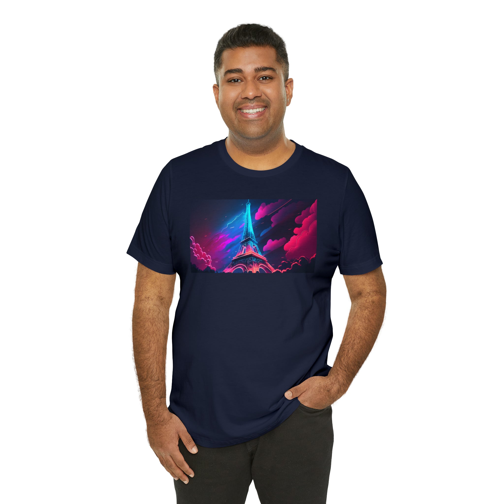Unisex Jersey Short Sleeve Tee - Eiffel Tower, France