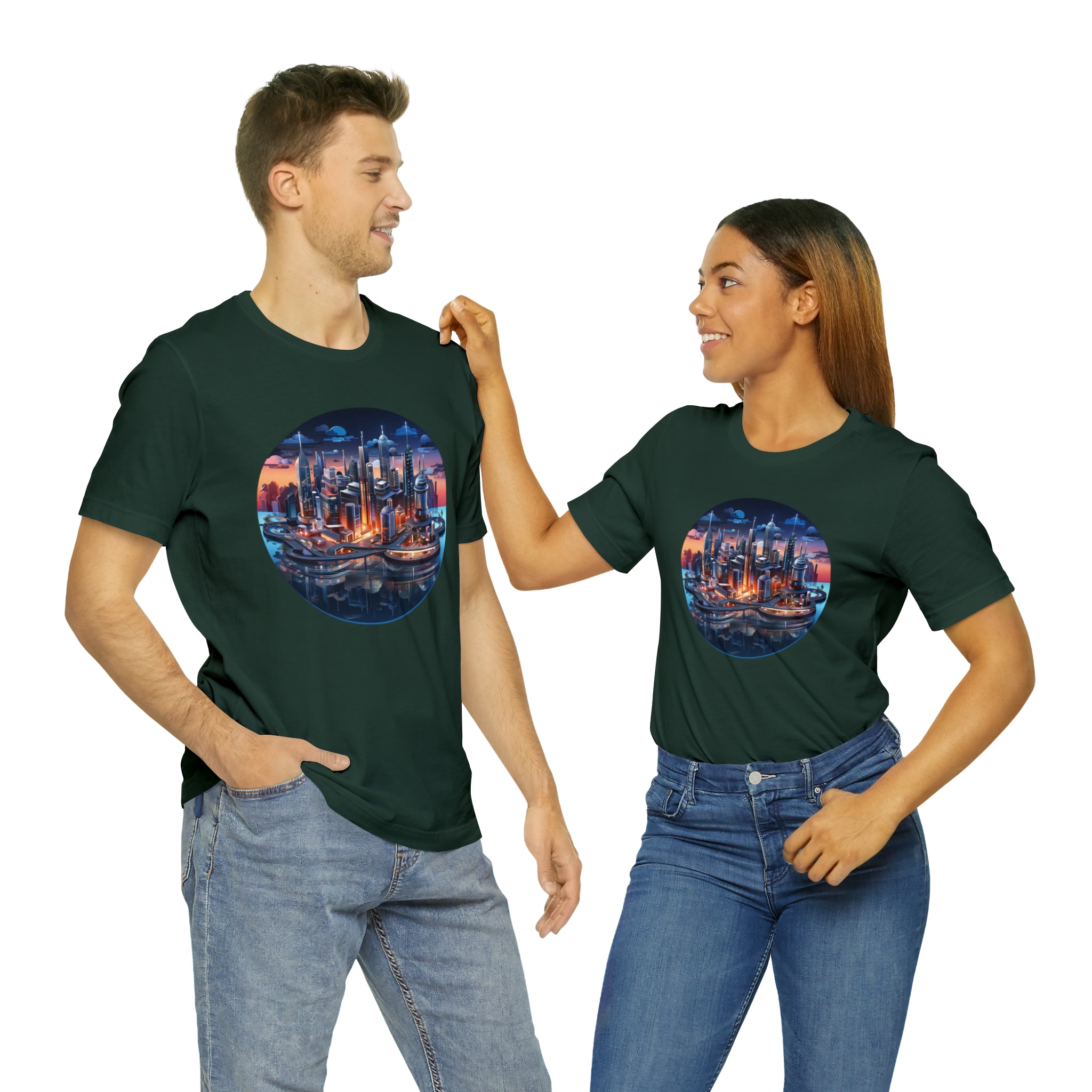 Unisex Jersey Short Sleeve Tee - Isometric Designs 05