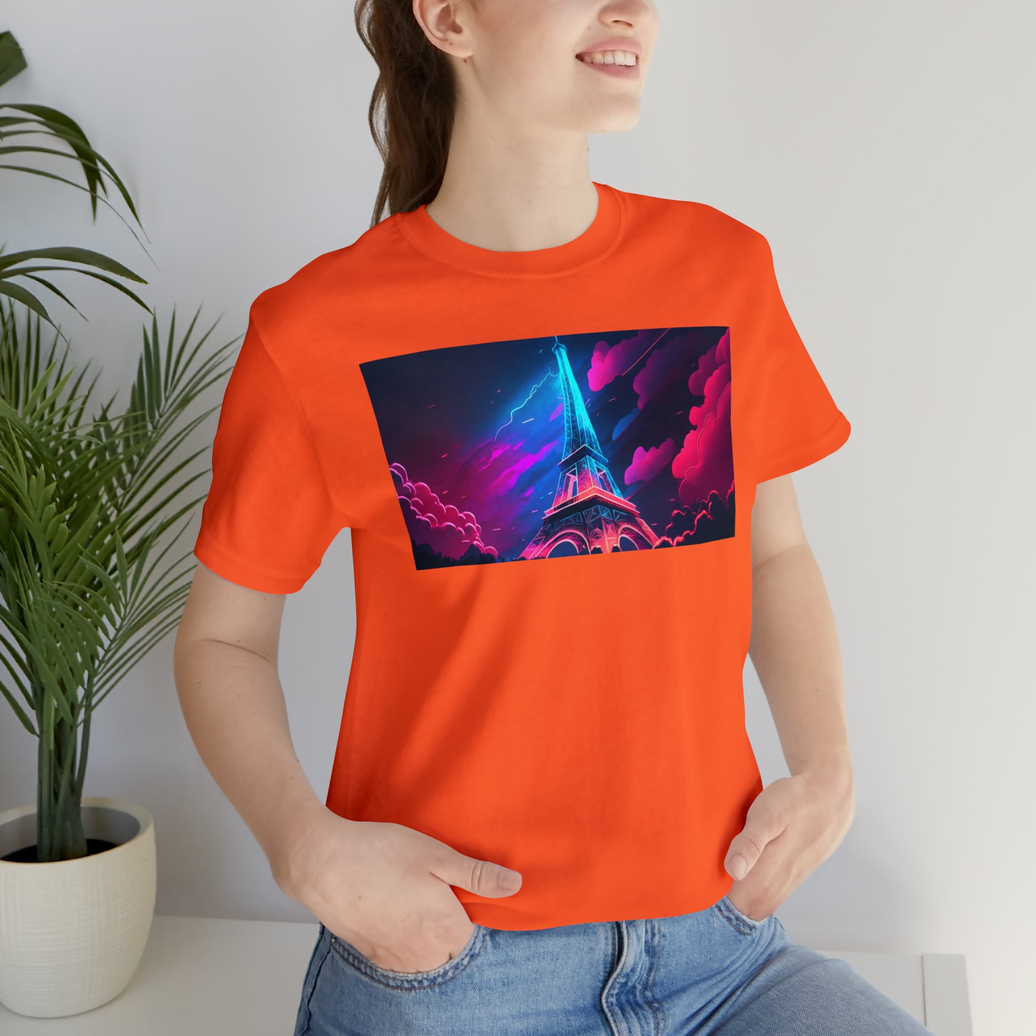 Unisex Jersey Short Sleeve Tee - Eiffel Tower, France
