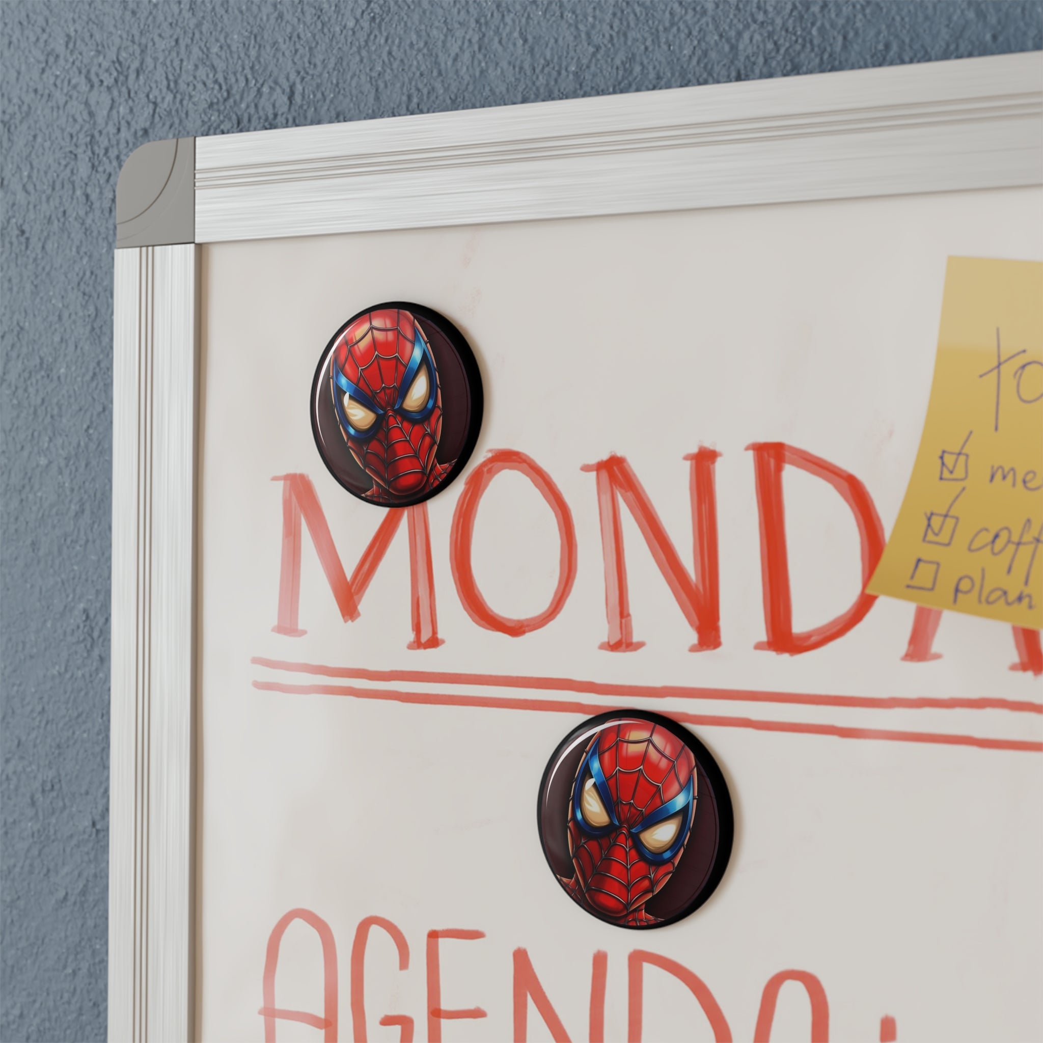 Button Magnet, Round (1 & 10 pcs) - Spider-Man 01