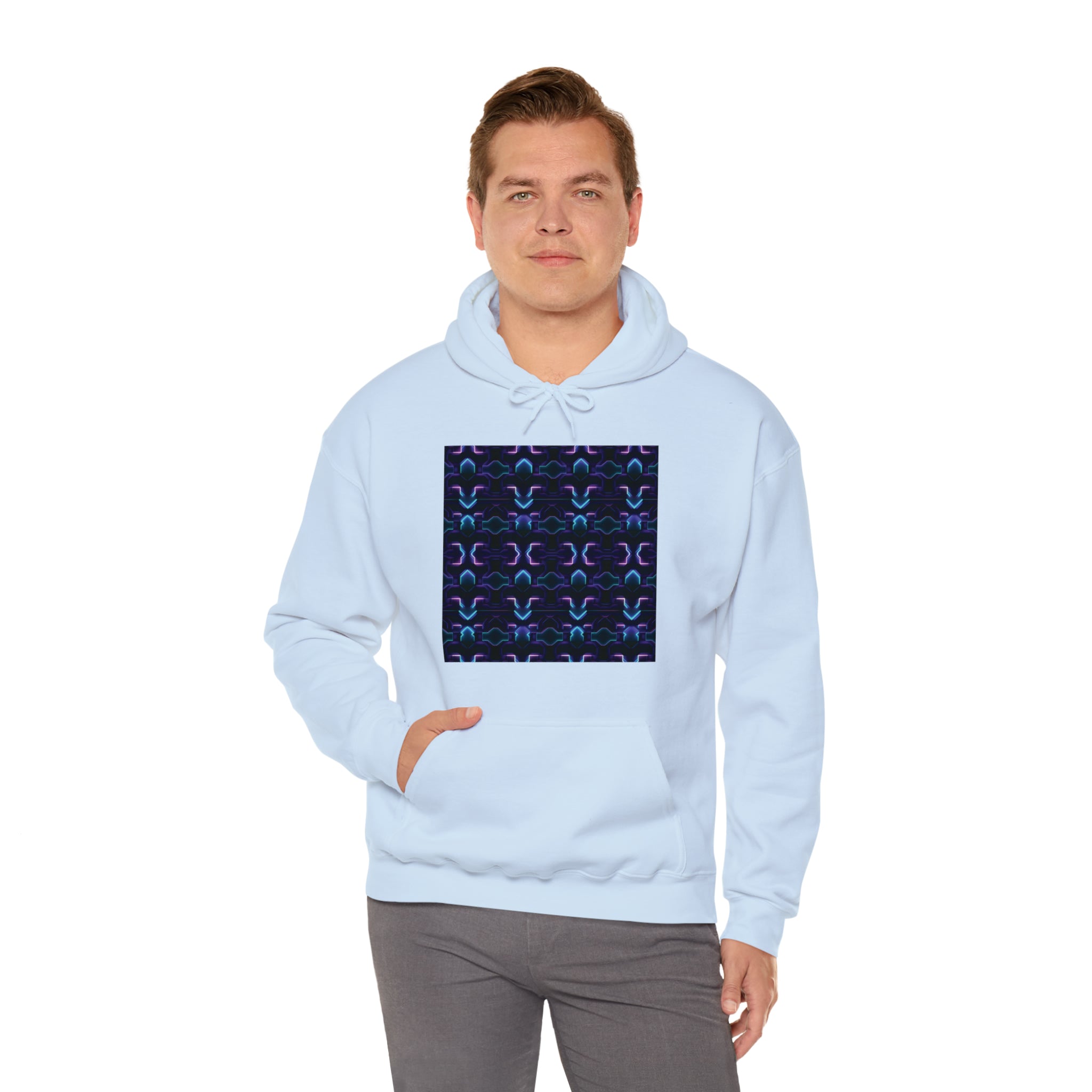 Unisex Heavy Blend™ Hooded Sweatshirt - Abstract Neon Designs 06