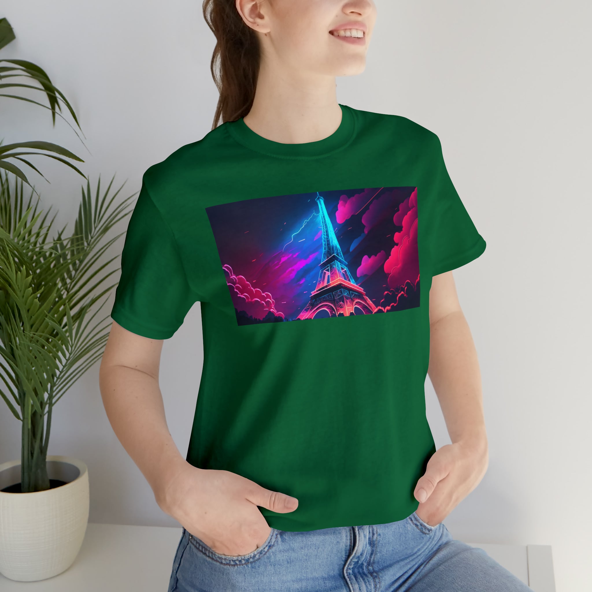 Unisex Jersey Short Sleeve Tee - Eiffel Tower, France