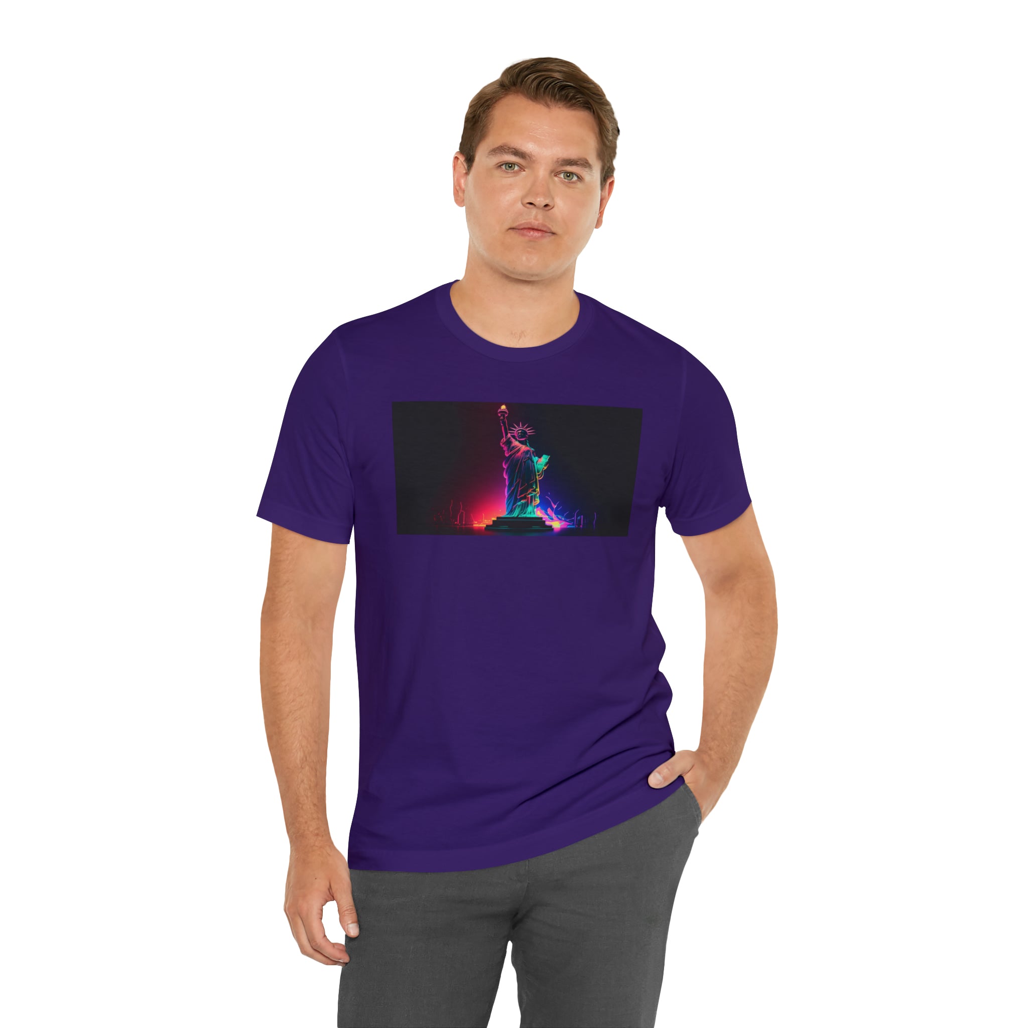 Unisex Jersey Short Sleeve Tee - Statue of Liberty, New York, USA