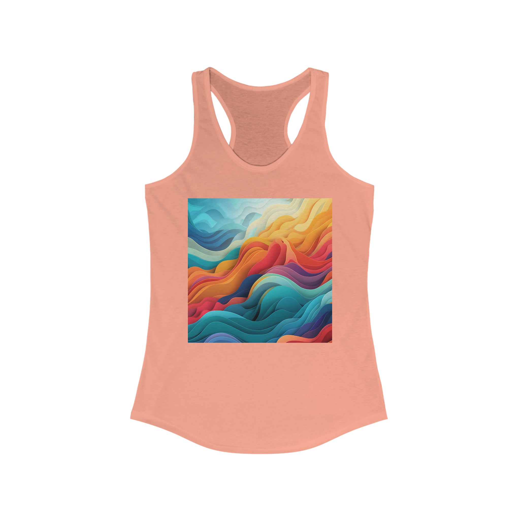 Women's Ideal Racerback Tank - Vector Art Design 03