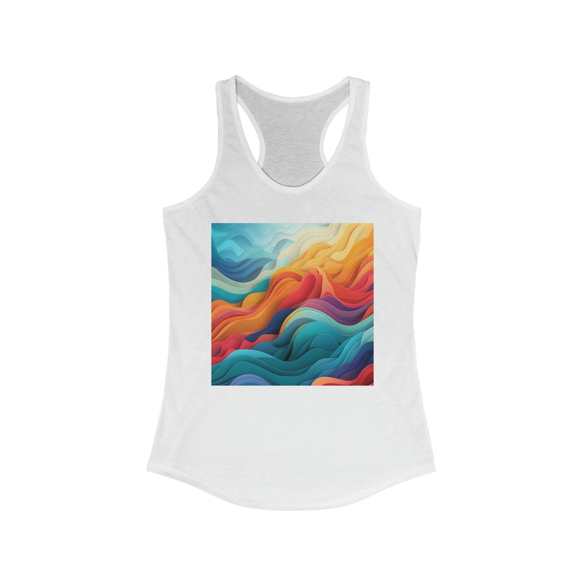 Women's Ideal Racerback Tank - Vector Art Design 03