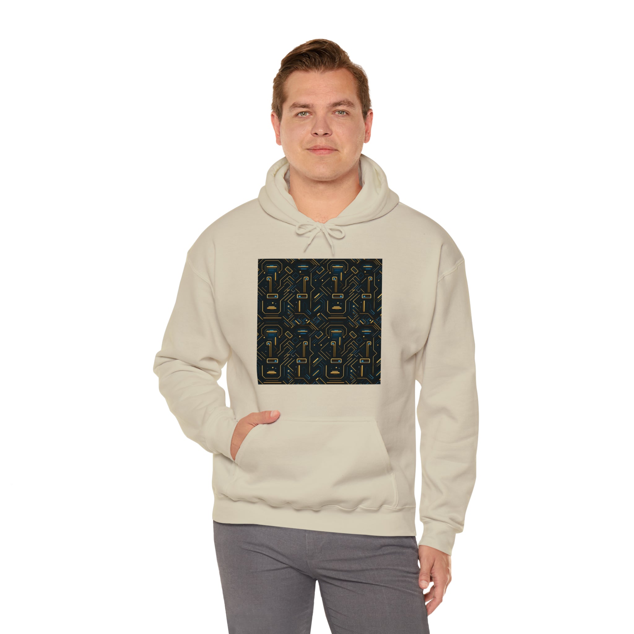 Unisex Heavy Blend™ Hooded Sweatshirt - Abstract Neon Designs 05