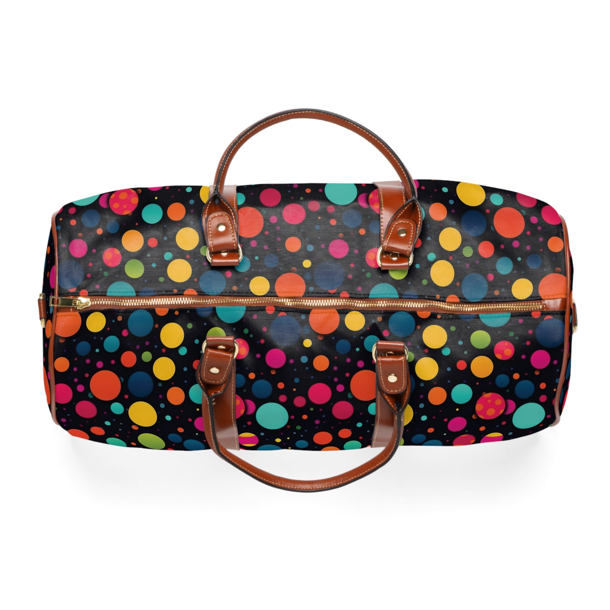 Waterproof Travel Bag (AOP) - Polka Dots Design 06