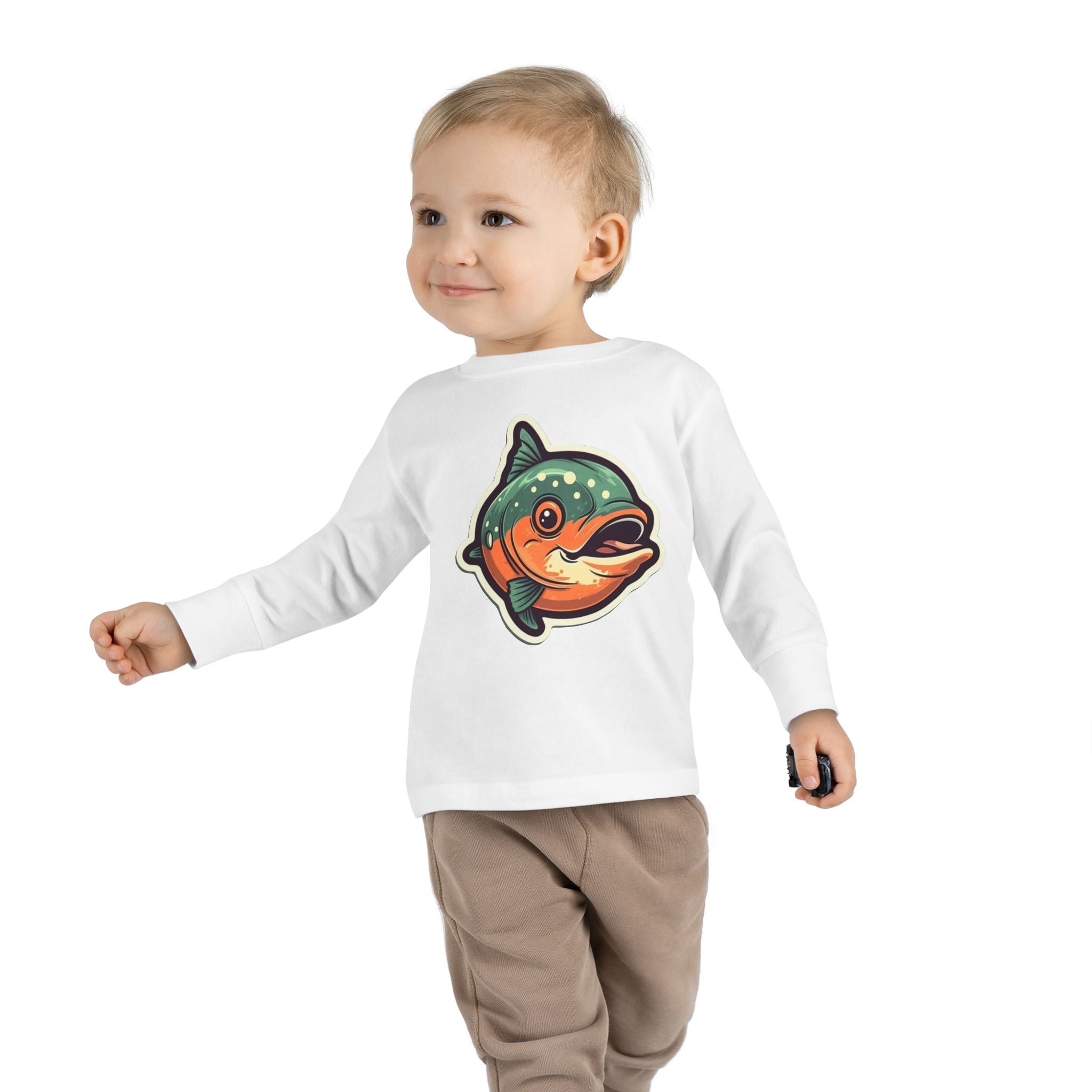 Toddler Long Sleeve Tee - Salmon Fry