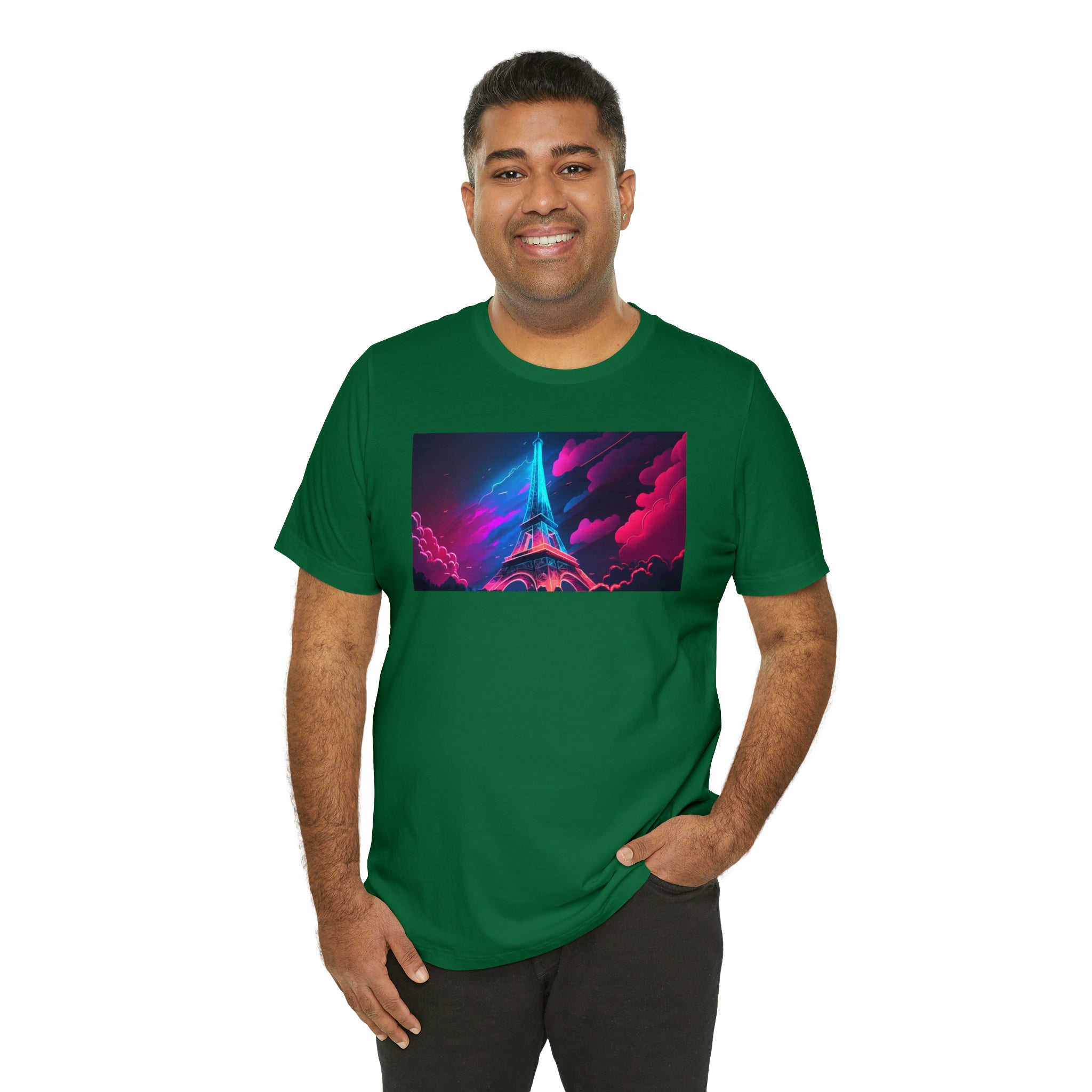 Unisex Jersey Short Sleeve Tee - Eiffel Tower, France