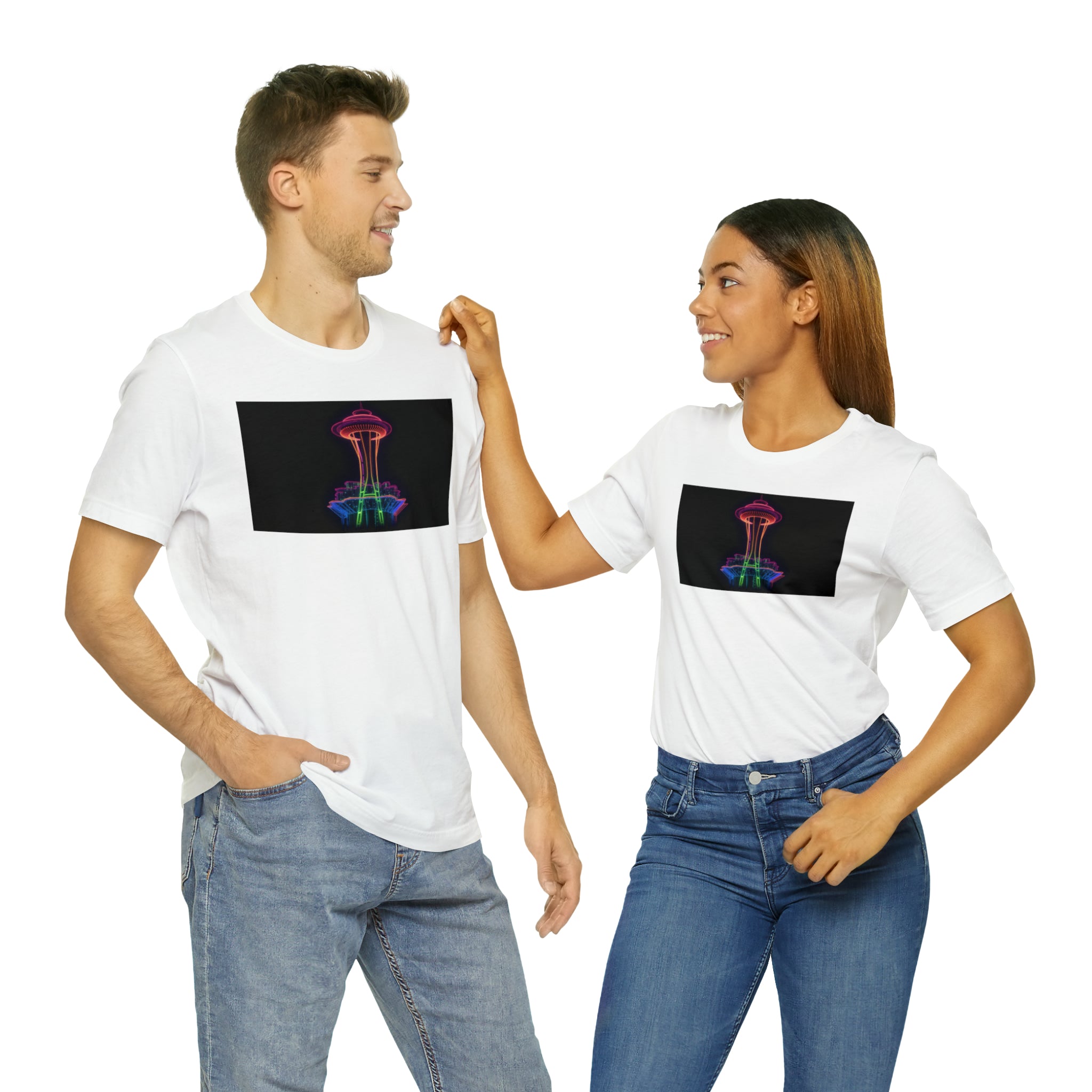 Unisex Jersey Short Sleeve Tee - Space Needle, Seattle, USA