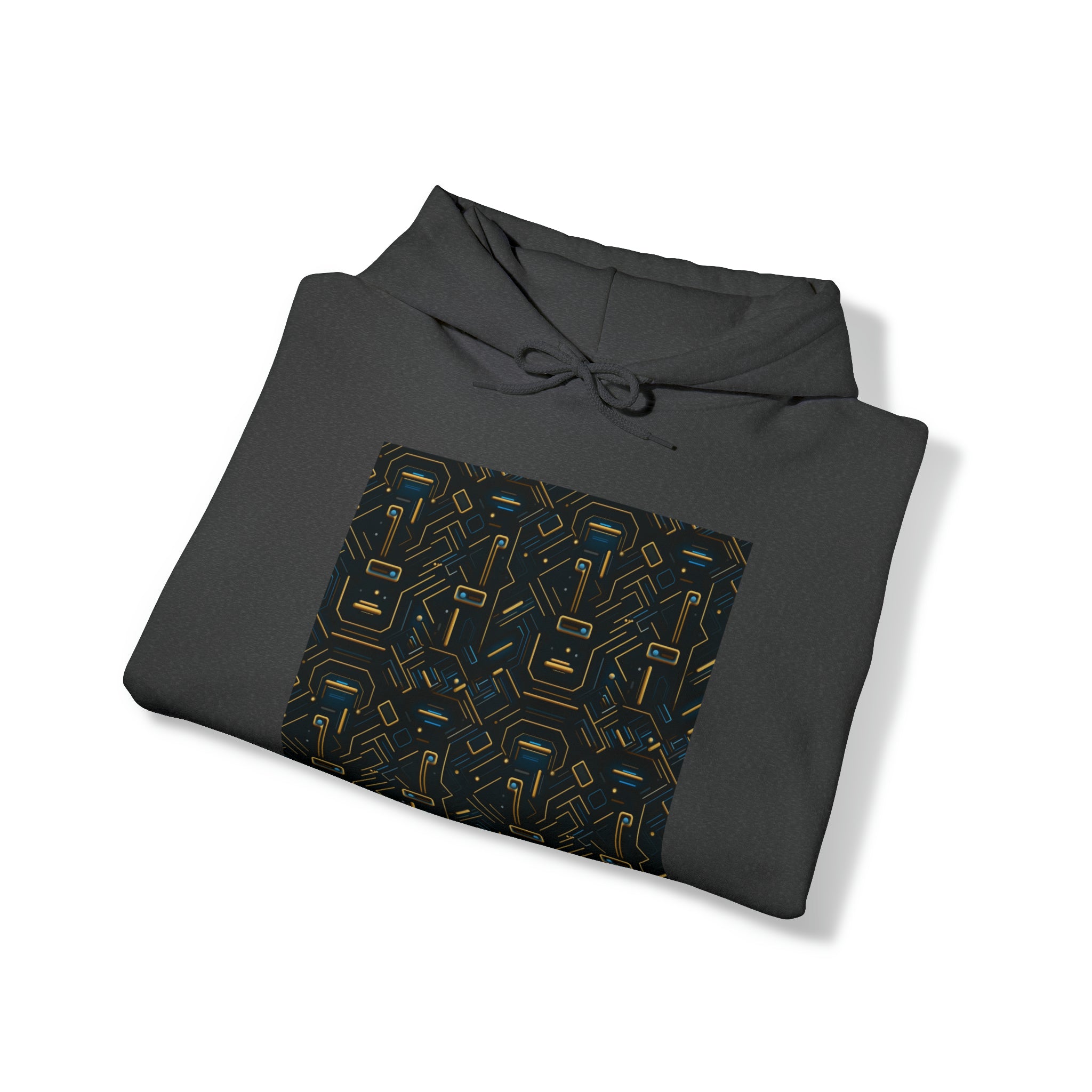 Unisex Heavy Blend™ Hooded Sweatshirt - Abstract Neon Designs 05