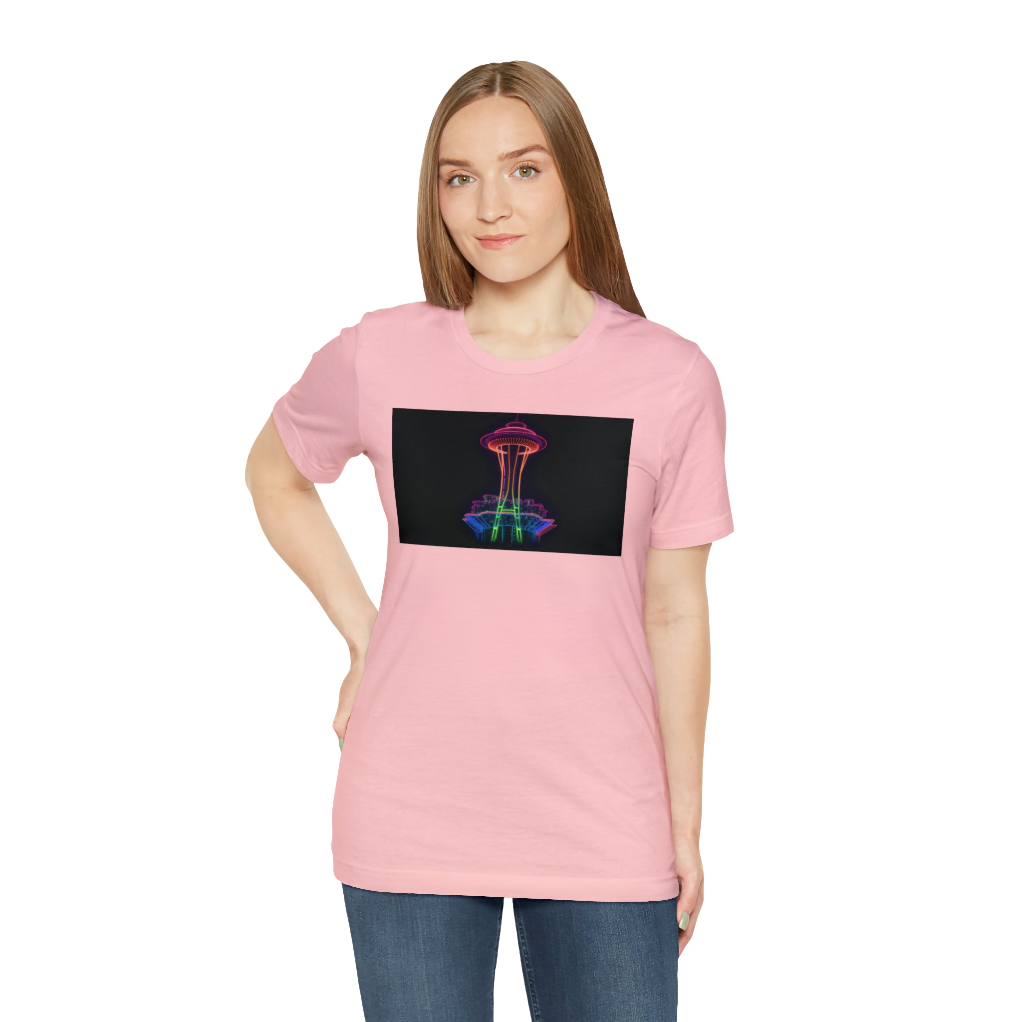 Unisex Jersey Short Sleeve Tee - Space Needle, Seattle, USA