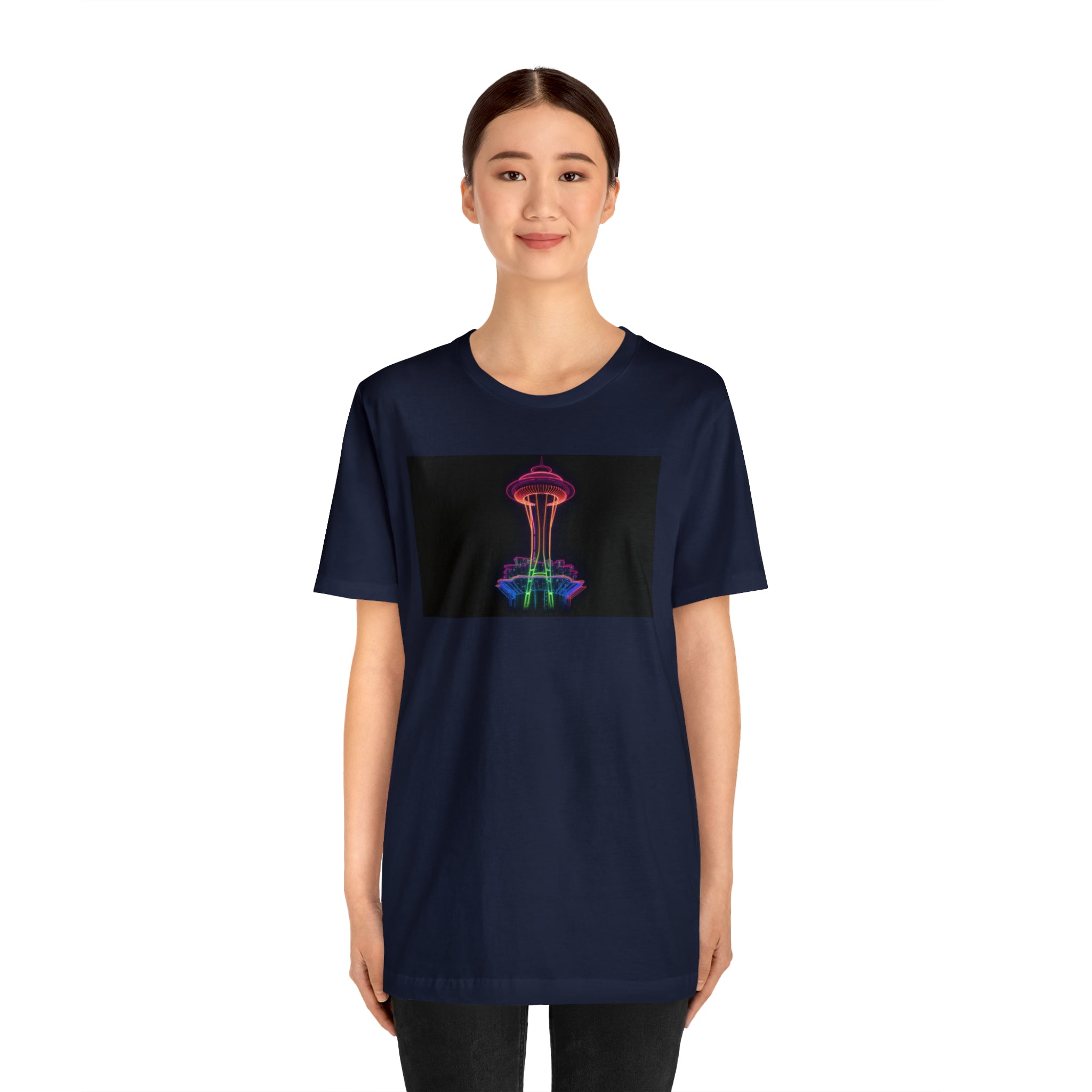 Unisex Jersey Short Sleeve Tee - Space Needle, Seattle, USA