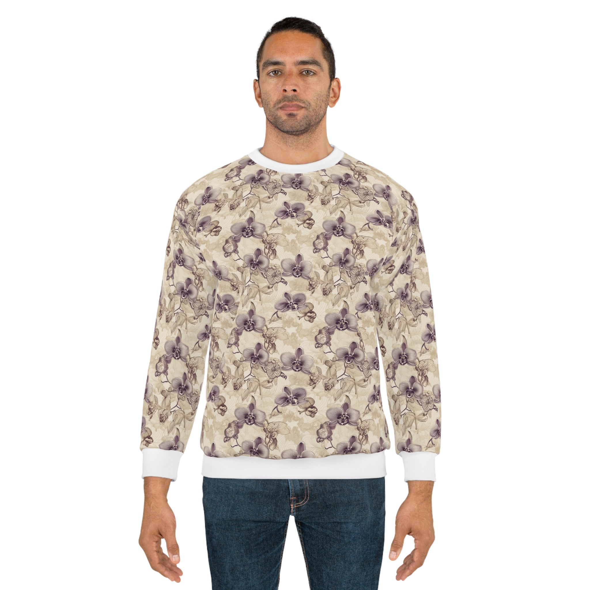 Unisex Sweatshirt (AOP) - Seamless Watercolor Designs 10