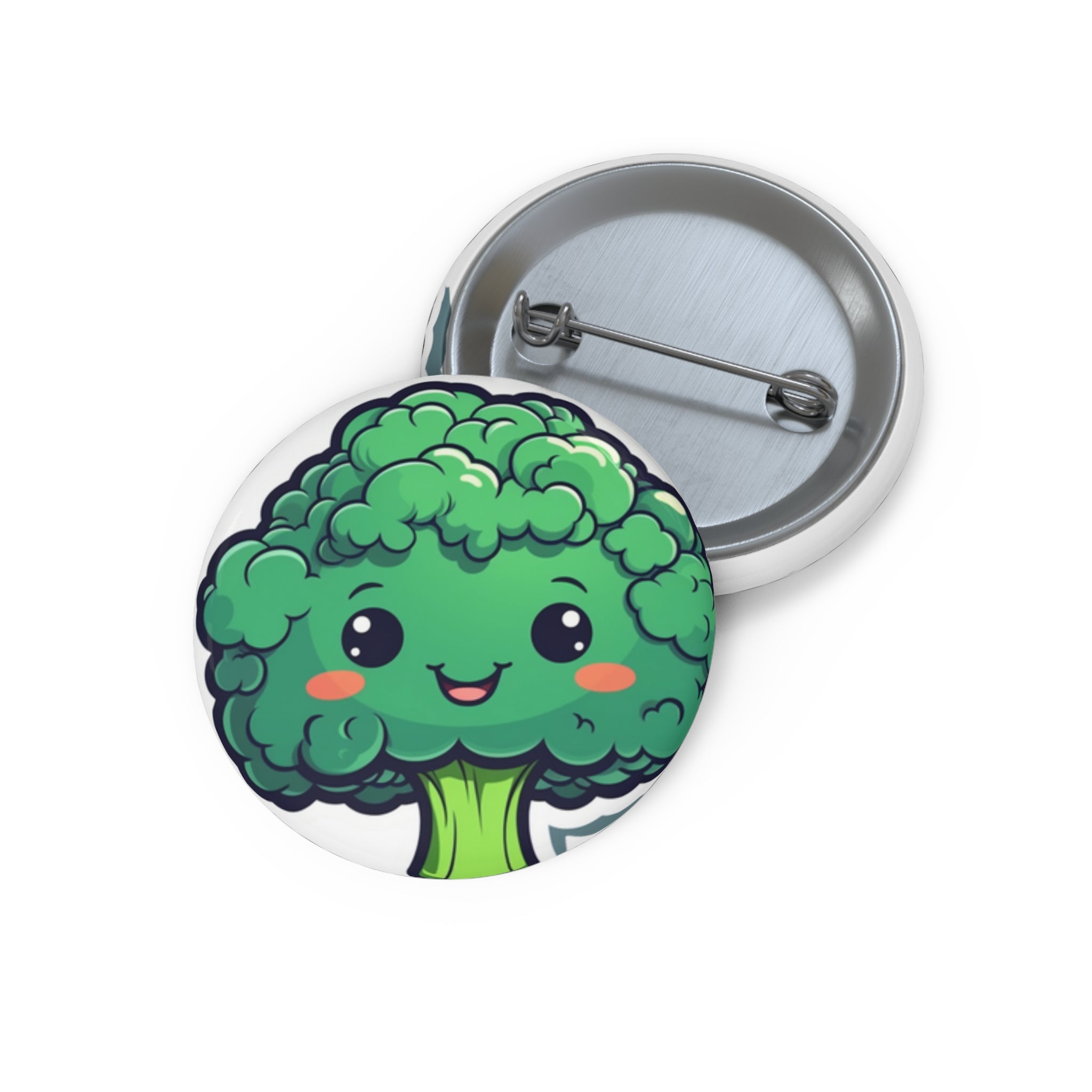 Custom Pin Buttons - Broccoli